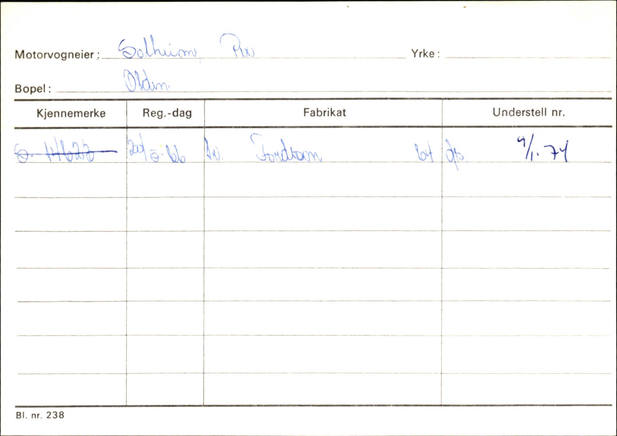 Statens vegvesen, Sogn og Fjordane vegkontor, AV/SAB-A-5301/4/F/L0131: Eigarregister Høyanger P-Å. Stryn S-Å, 1945-1975, s. 1415