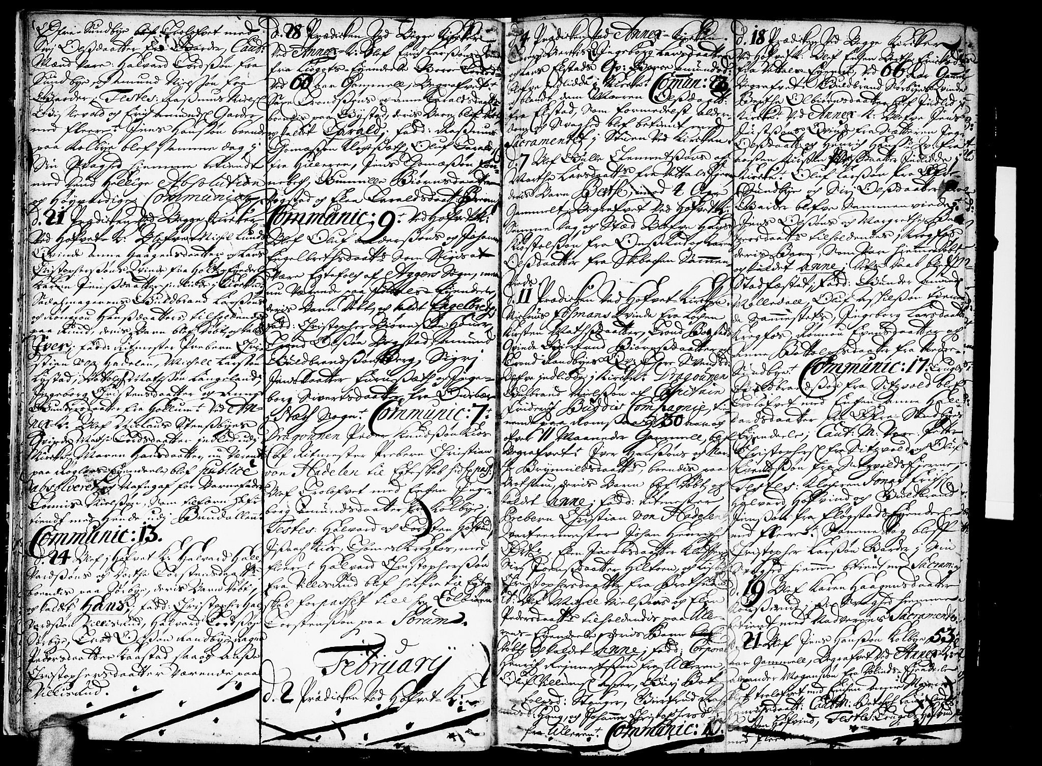 Ullensaker prestekontor Kirkebøker, AV/SAO-A-10236a/F/Fa/L0002: Ministerialbok nr. I 2, 1702-1710