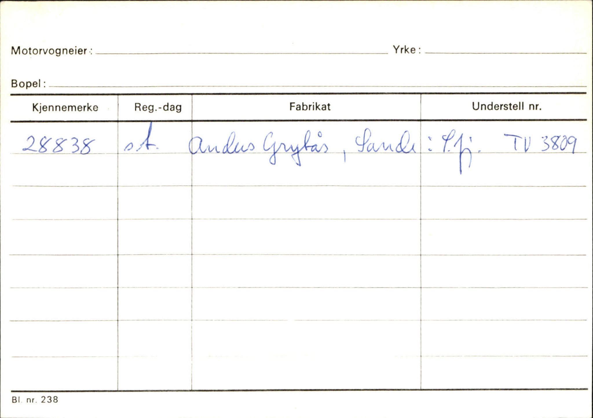 Statens vegvesen, Sogn og Fjordane vegkontor, AV/SAB-A-5301/4/F/L0133: Eigarregister Bremanger A-Å. Gaular A-H, 1945-1975, s. 2276