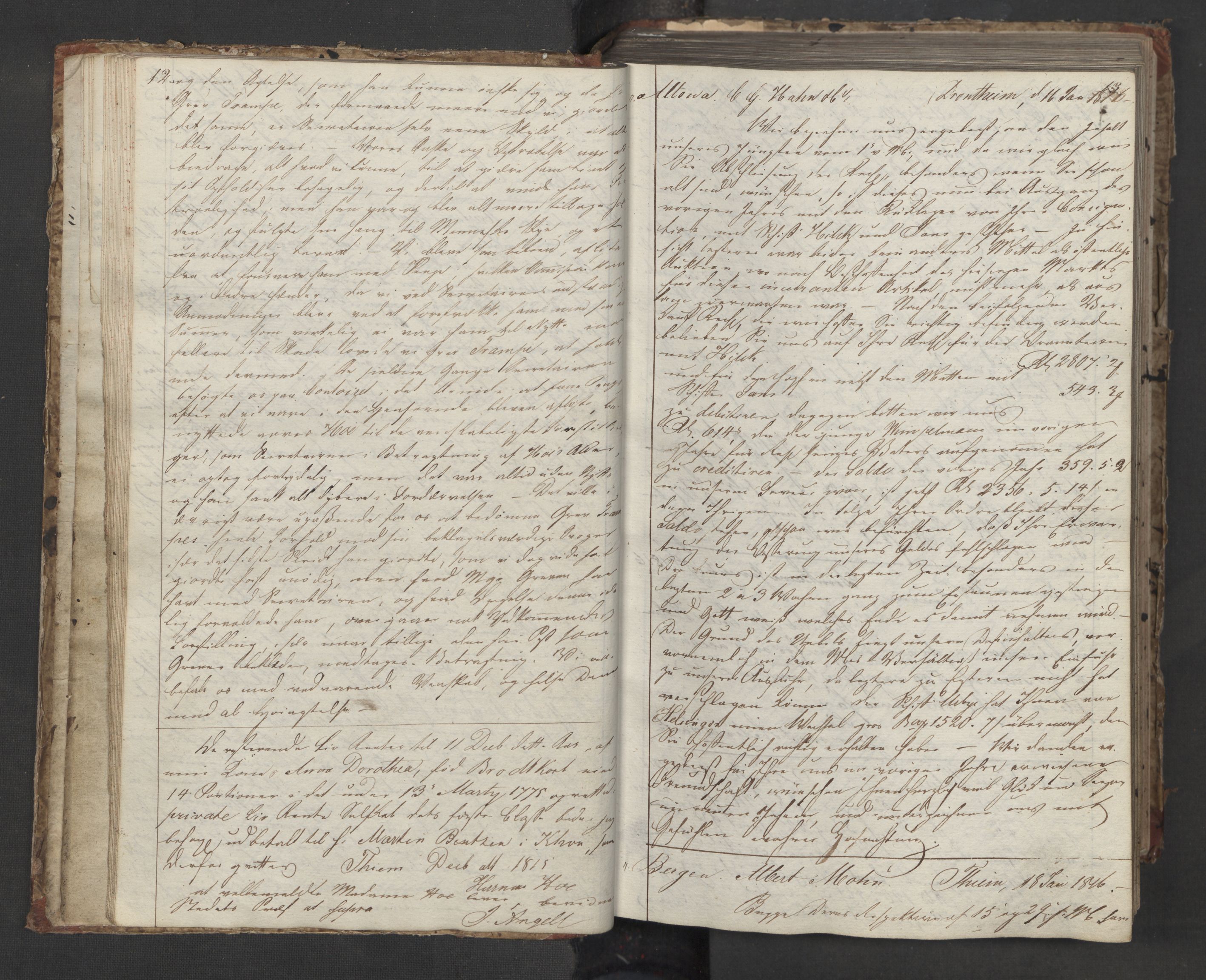 Hoë, Herman & Co, AV/SAT-PA-0280/11/L0013: Kopibok, utenriks, 1815-1821, s. 12-13