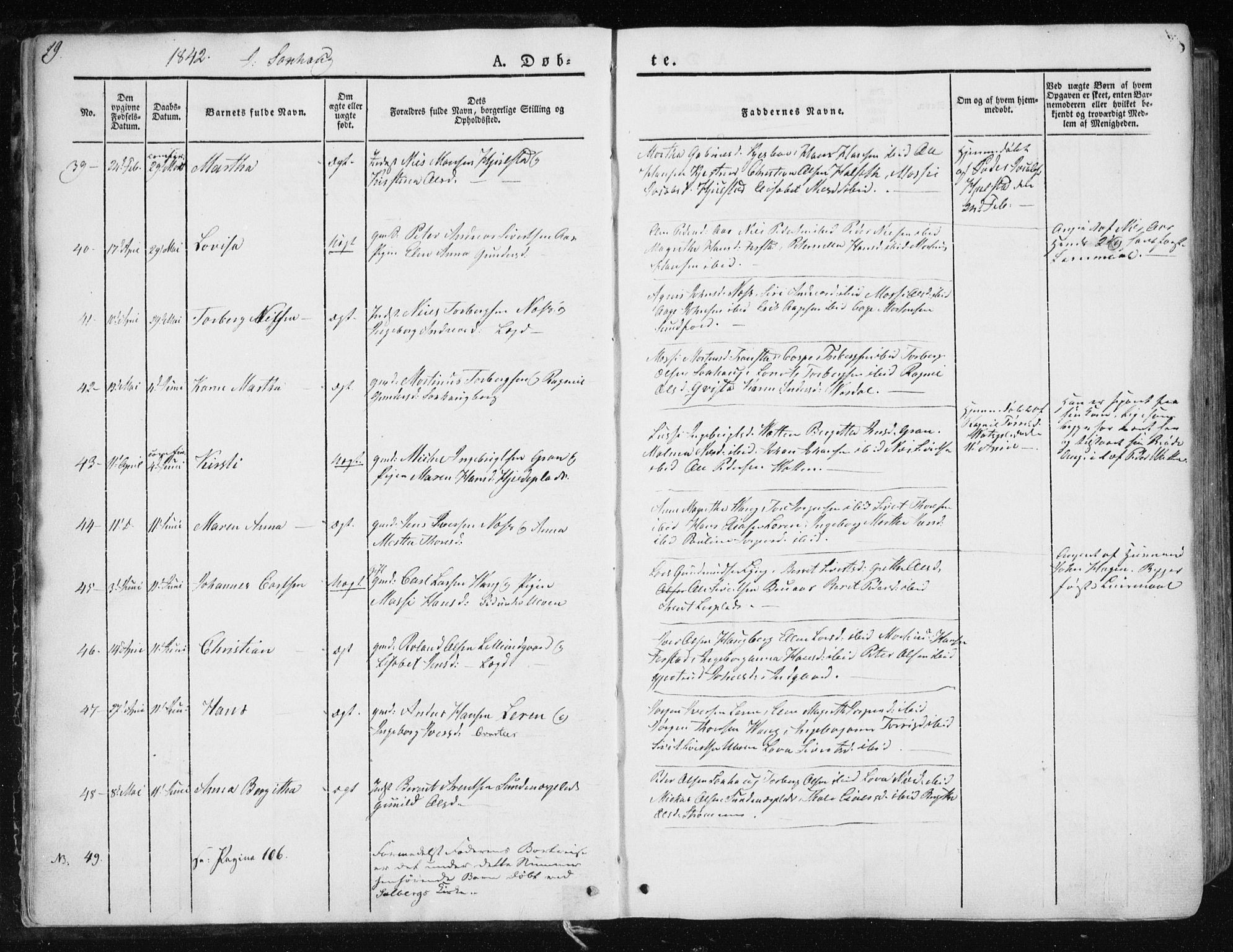 Ministerialprotokoller, klokkerbøker og fødselsregistre - Nord-Trøndelag, SAT/A-1458/730/L0280: Ministerialbok nr. 730A07 /1, 1840-1854, s. 19