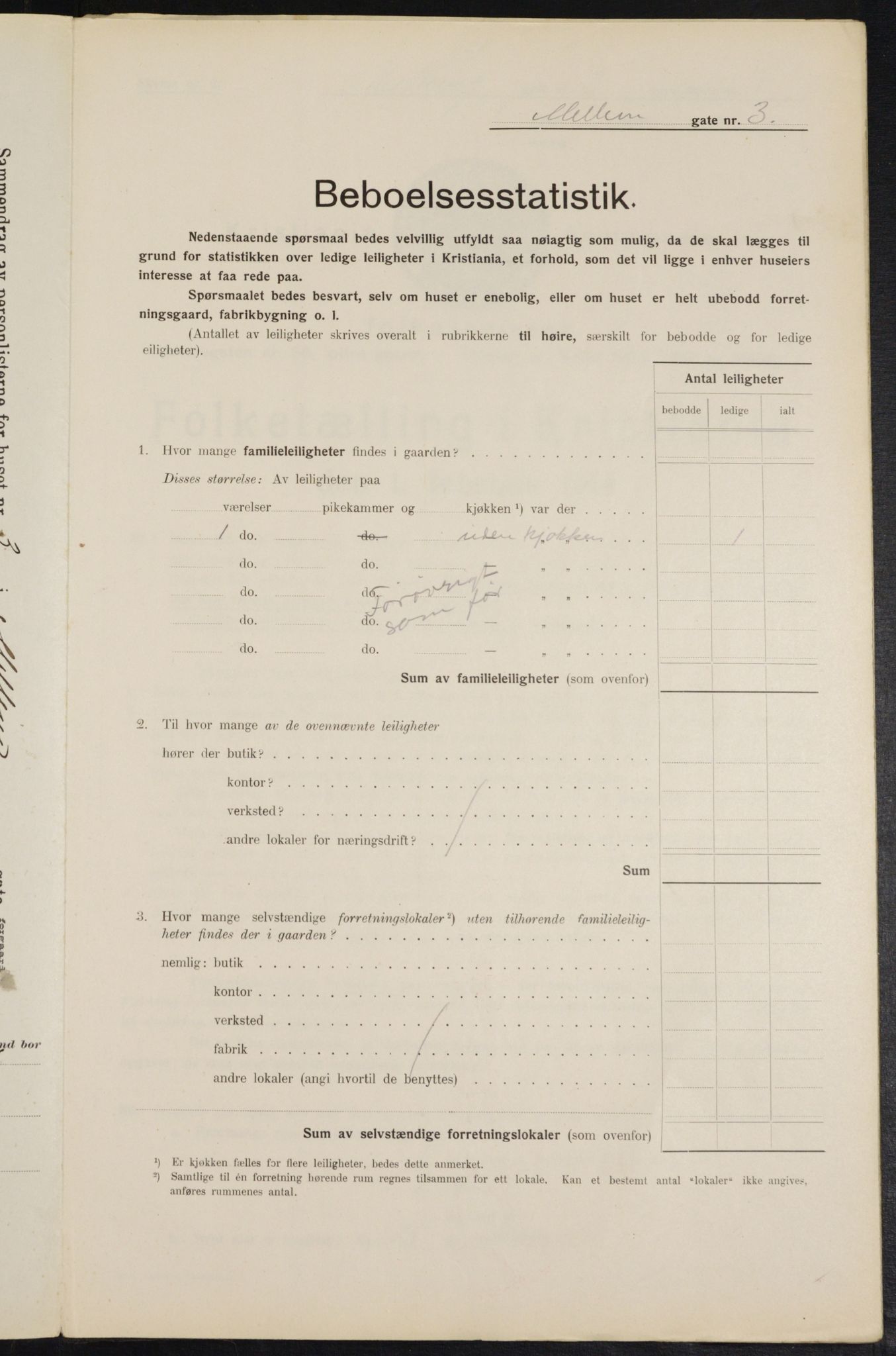 OBA, Kommunal folketelling 1.2.1914 for Kristiania, 1914, s. 64993