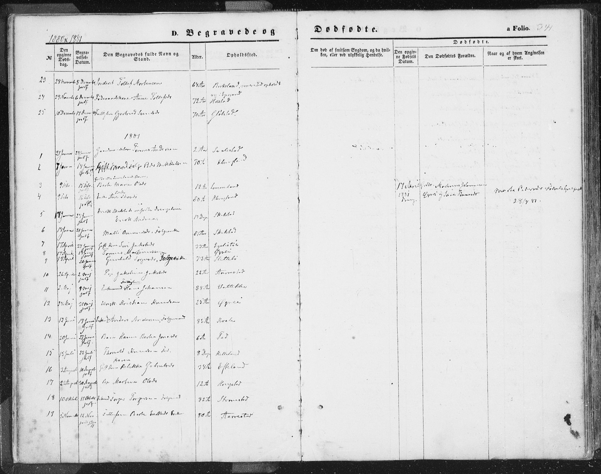 Helleland sokneprestkontor, SAST/A-101810: Ministerialbok nr. A 7.2, 1863-1886, s. 341