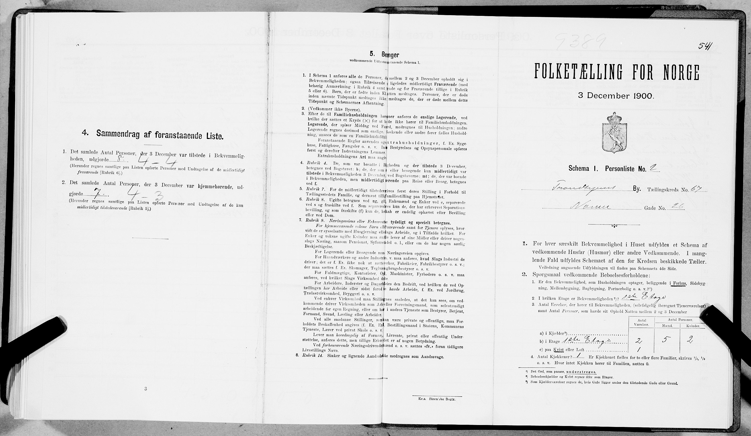 SAT, Folketelling 1900 for 1601 Trondheim kjøpstad, 1900, s. 12314
