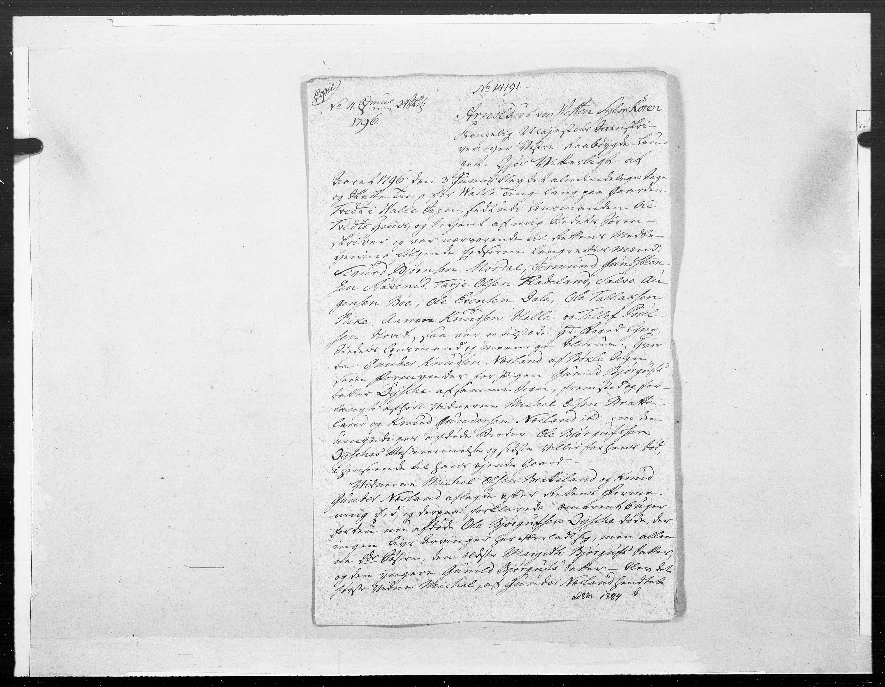 Danske Kanselli 1572-1799, AV/RA-EA-3023/F/Fc/Fcc/Fcca/L0306: Norske innlegg 1572-1799, 1796, s. 299