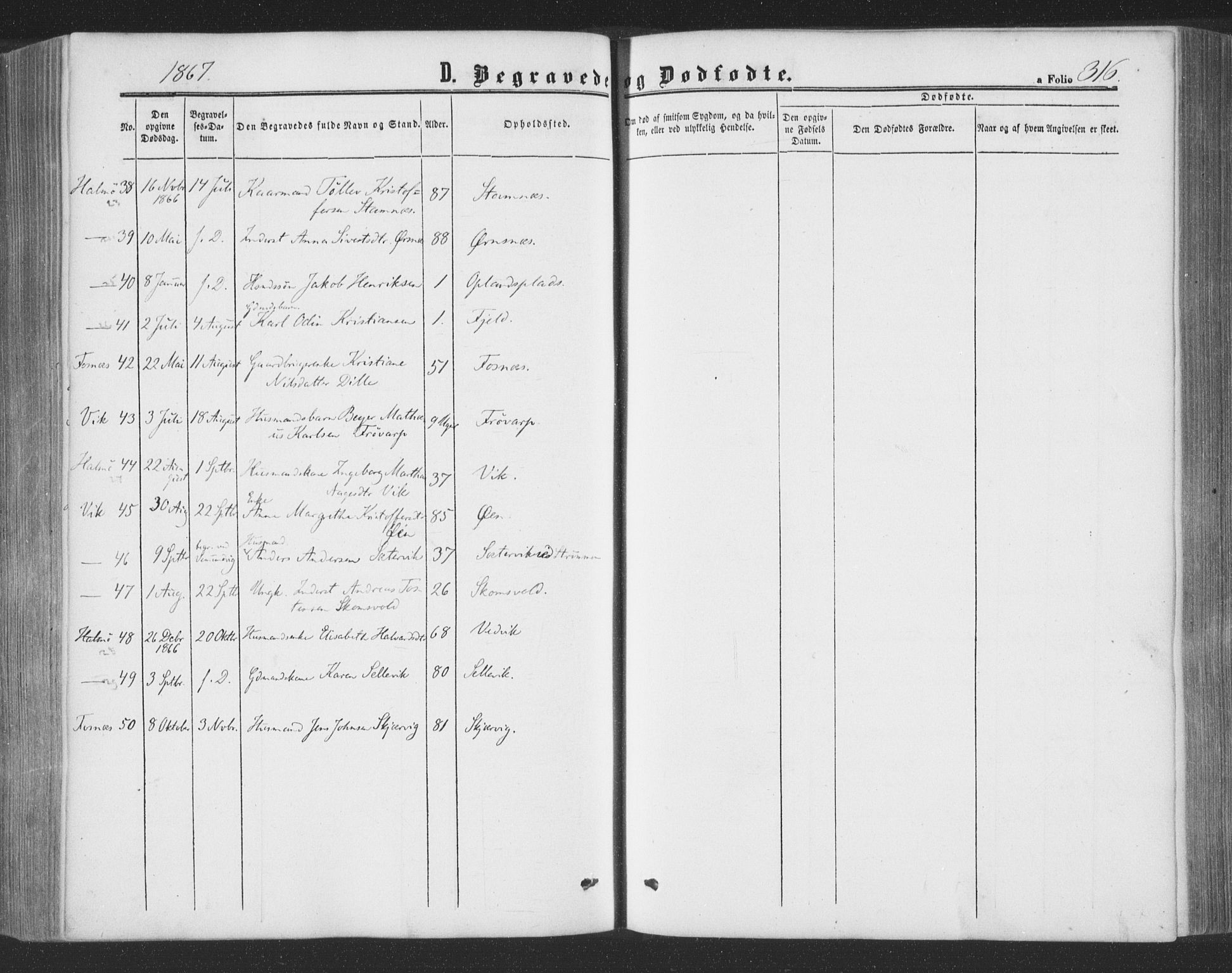 Ministerialprotokoller, klokkerbøker og fødselsregistre - Nord-Trøndelag, SAT/A-1458/773/L0615: Ministerialbok nr. 773A06, 1857-1870, s. 316