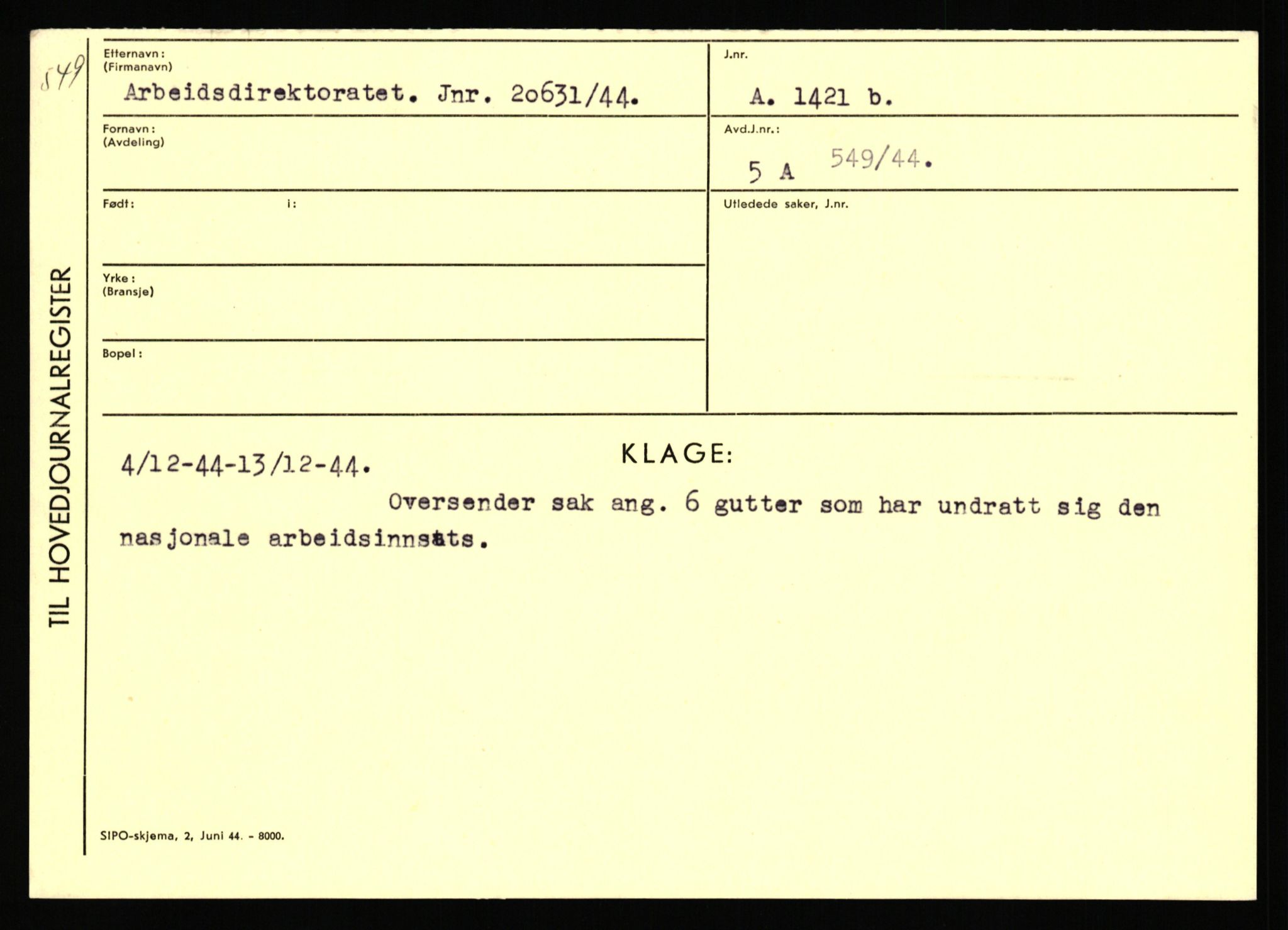 Statspolitiet - Hovedkontoret / Osloavdelingen, AV/RA-S-1329/C/Ca/L0001: Aabakken - Armann, 1943-1945, s. 4776