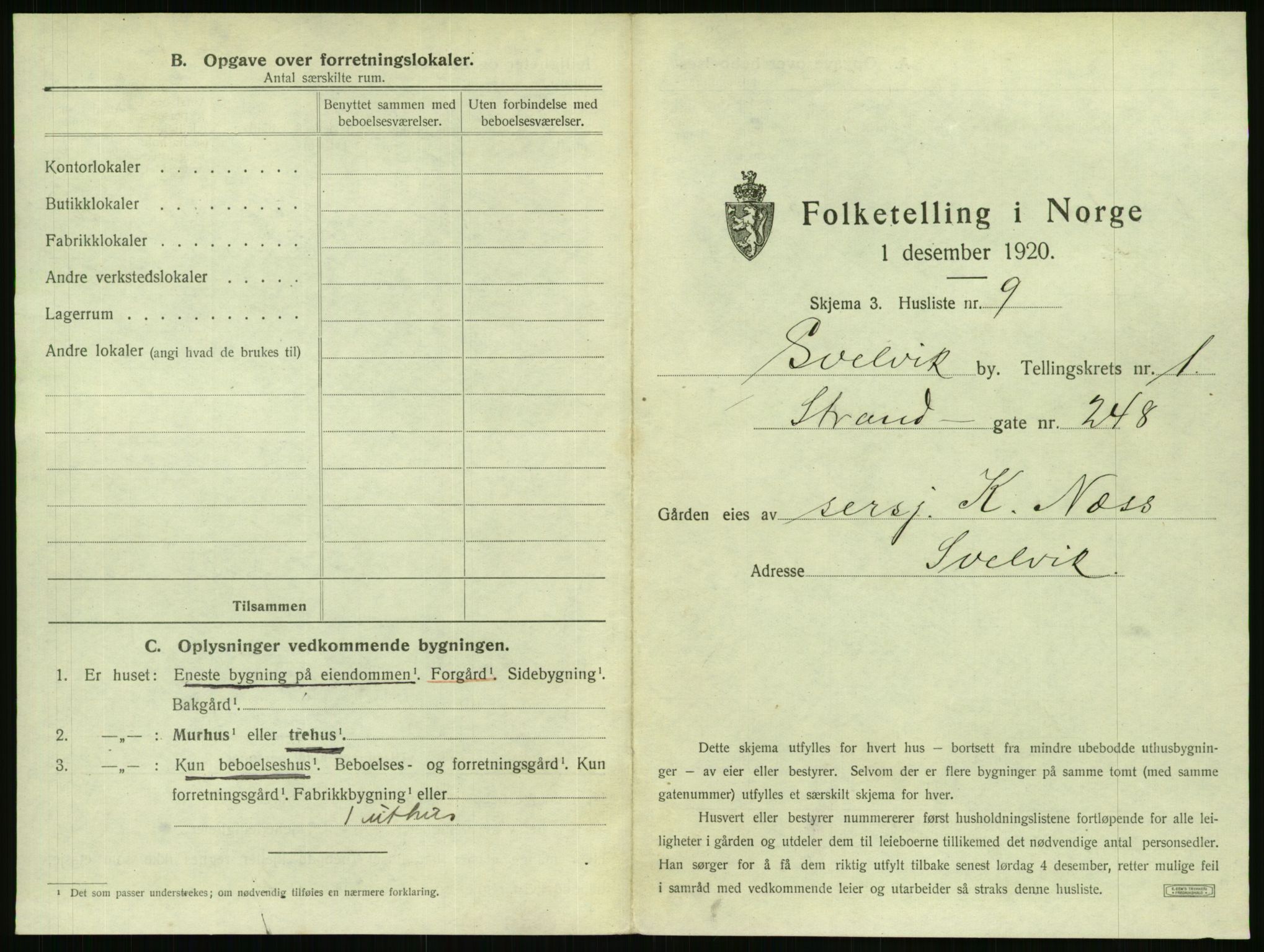 SAKO, Folketelling 1920 for 0701 Svelvik ladested, 1920, s. 33