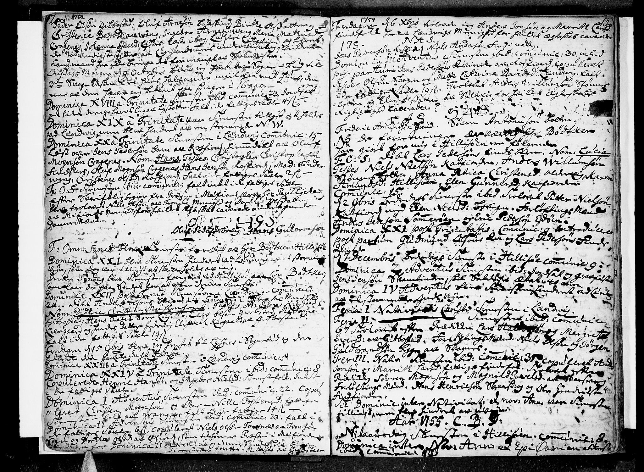Lenvik sokneprestembete, AV/SATØ-S-1310/H/Ha/Haa/L0001kirke: Ministerialbok nr. 1, 1753-1783, s. 12-13