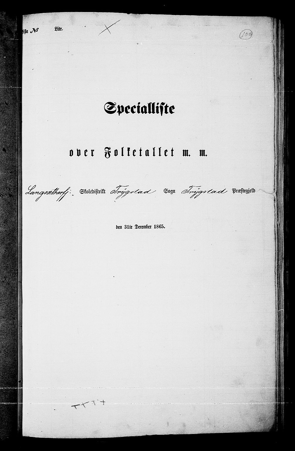 RA, Folketelling 1865 for 0122P Trøgstad prestegjeld, 1865, s. 84