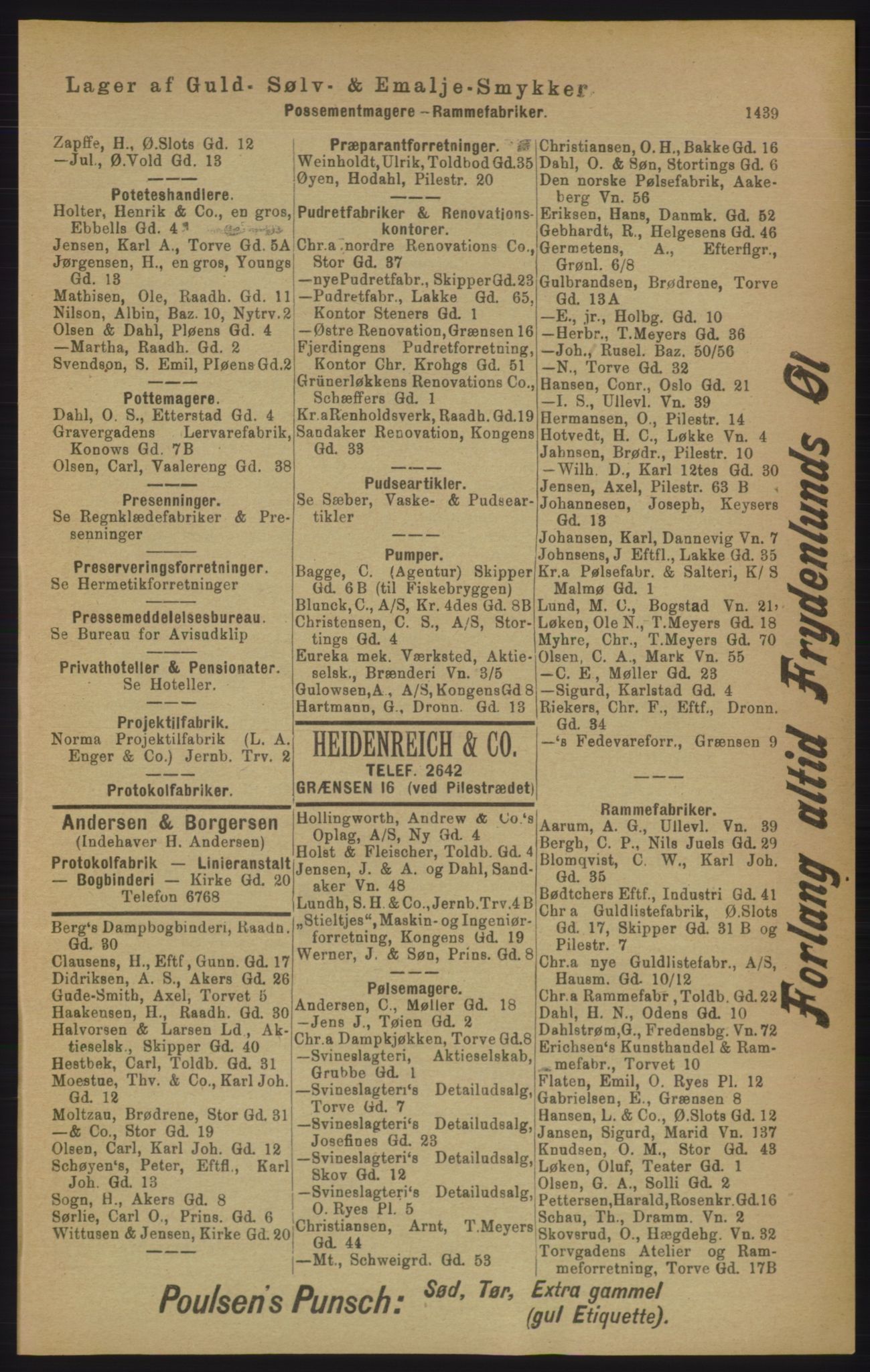 Kristiania/Oslo adressebok, PUBL/-, 1906, s. 1439