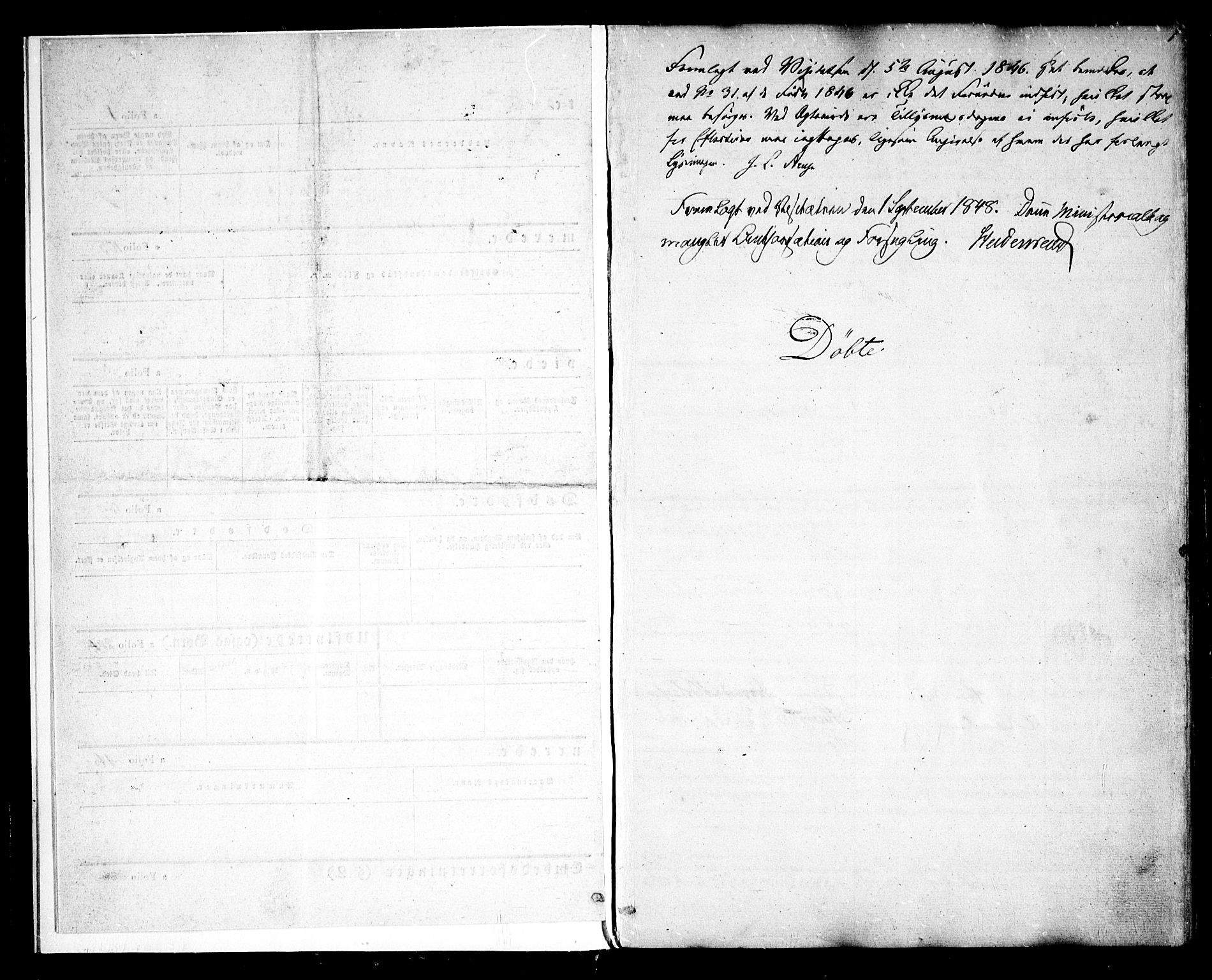 Rødenes prestekontor Kirkebøker, AV/SAO-A-2005/F/Fa/L0005: Ministerialbok nr. I 5, 1838-1849, s. 1