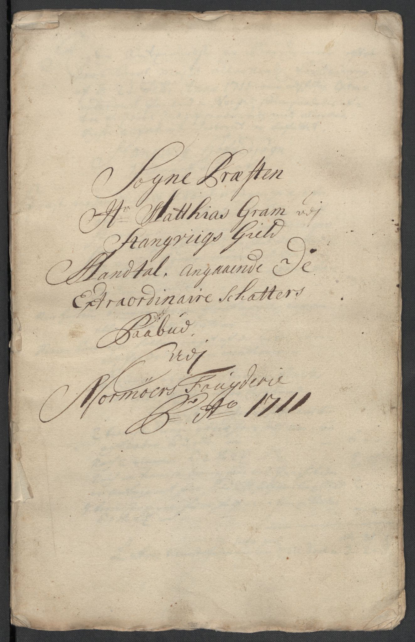Rentekammeret inntil 1814, Reviderte regnskaper, Fogderegnskap, RA/EA-4092/R56/L3745: Fogderegnskap Nordmøre, 1711, s. 224
