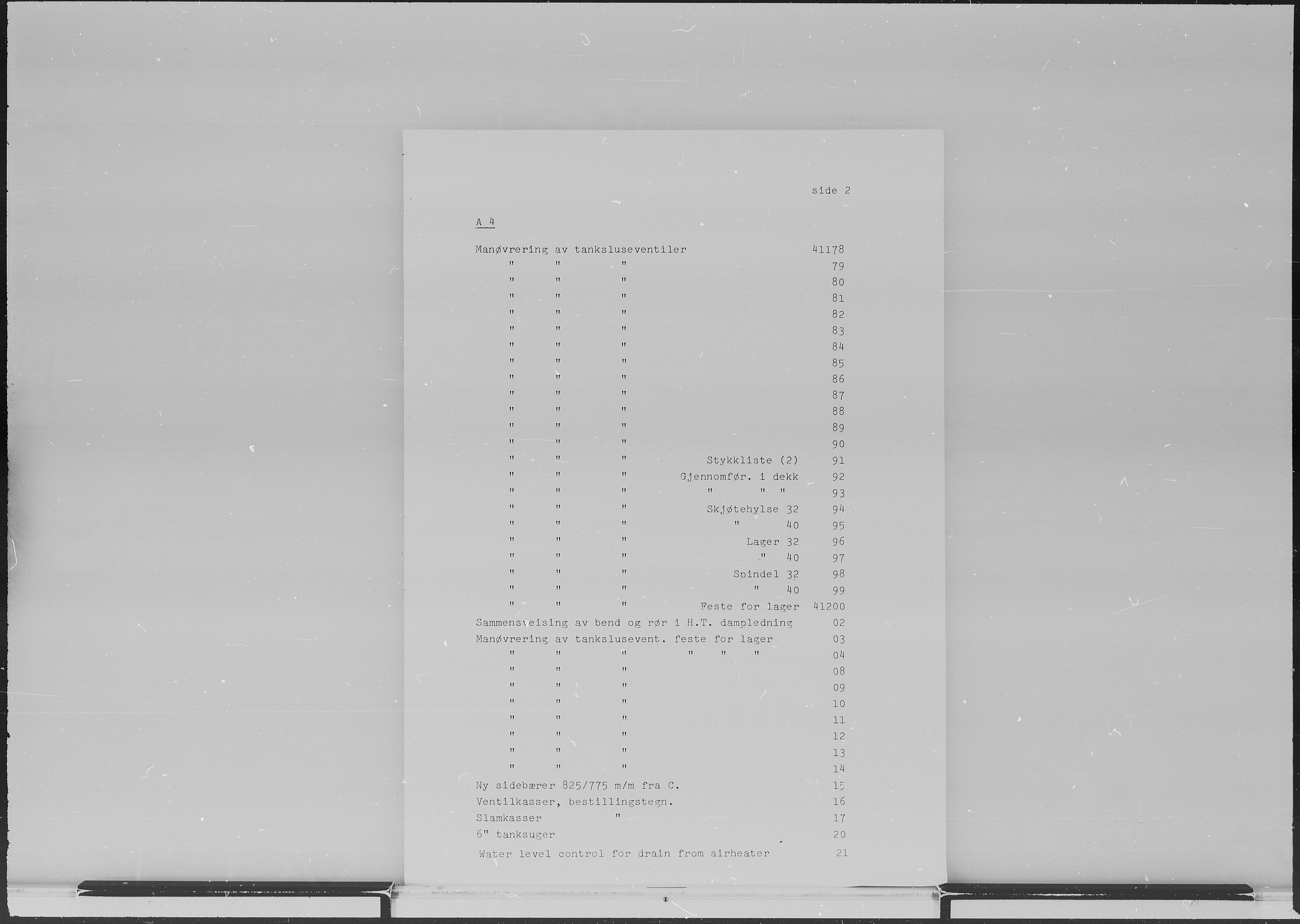 Kristiansand Mekaniske Verksted, SAK/D/0612/G/Ga/L0006/0002: Reprofoto av tegninger m.m. / 36 mm mikrofilmruller, reprofoto av skipstegninger, byggenr. 134-212, s. 2
