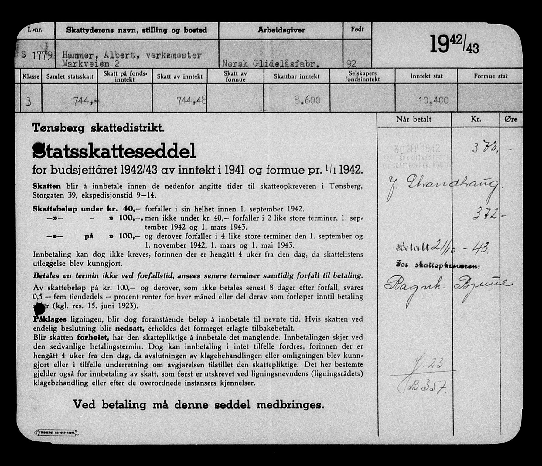 Justisdepartementet, Tilbakeføringskontoret for inndratte formuer, AV/RA-S-1564/H/Hc/Hcd/L0998: --, 1945-1947, s. 47