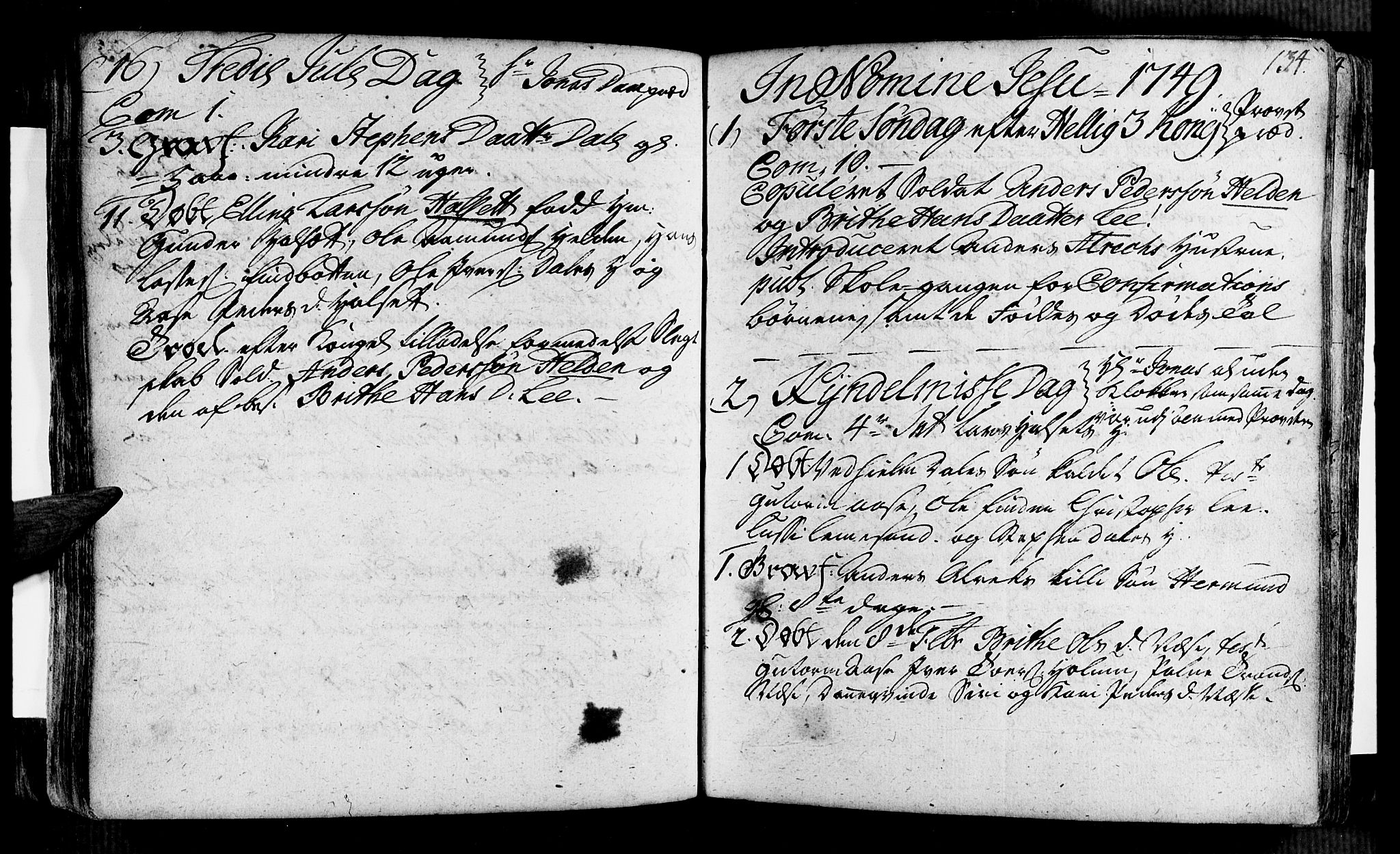 Vik sokneprestembete, AV/SAB-A-81501/H/Haa/Haaa/L0002: Ministerialbok nr. A 2 / 2, 1740-1756, s. 134