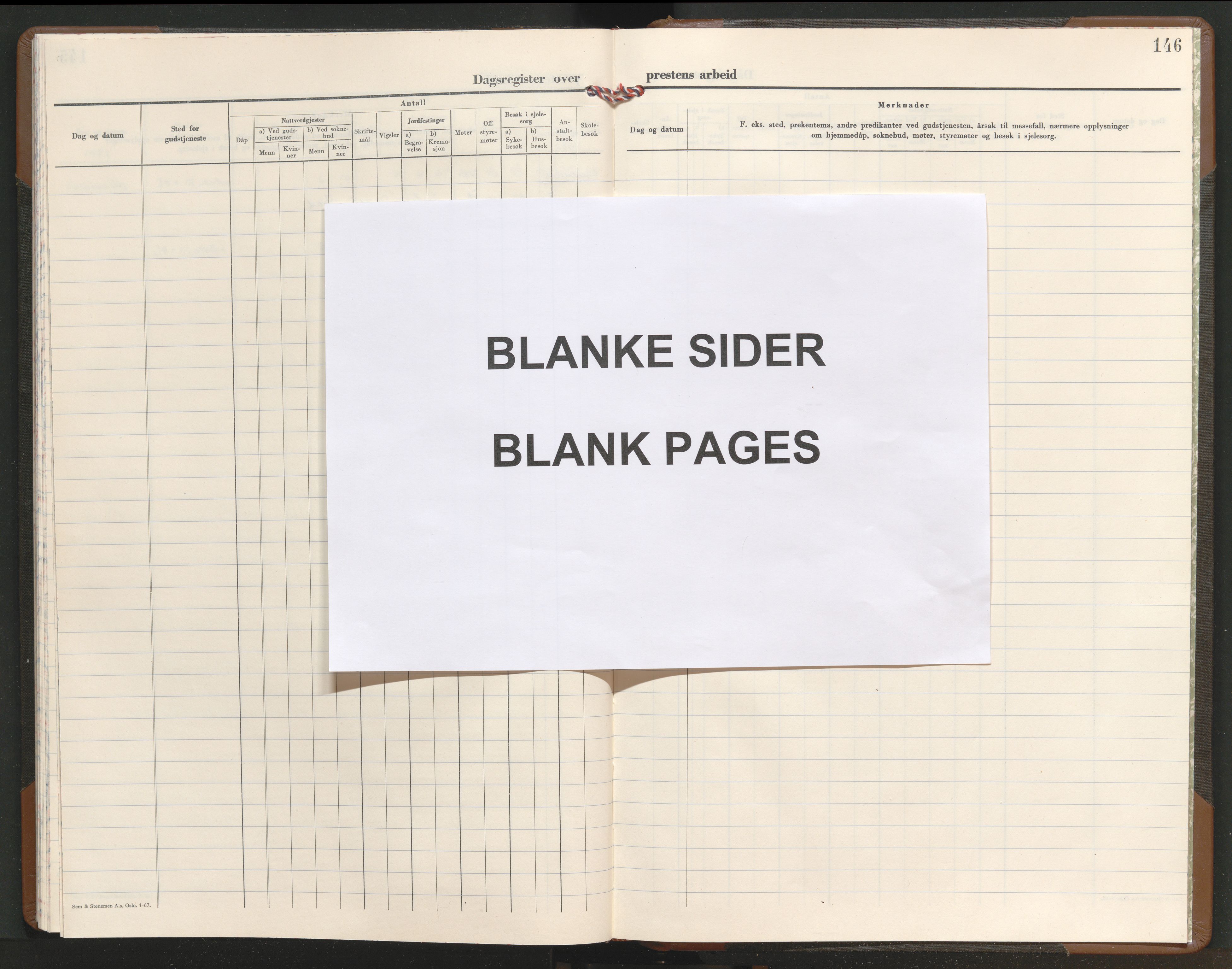 Tønsberg kirkebøker, AV/SAKO-A-330/I/Ia/L0004: Dagsregister nr. I 4, 1970-1982, s. 146