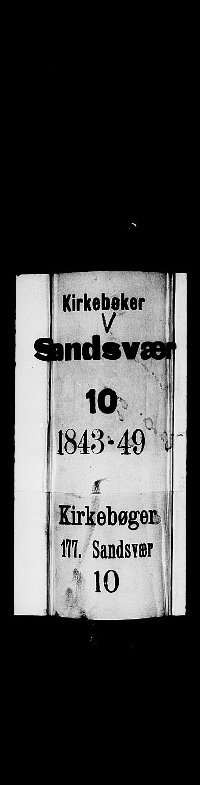Sandsvær kirkebøker, SAKO/A-244/G/Gd/L0003: Klokkerbok nr. IV 3, 1843-1849