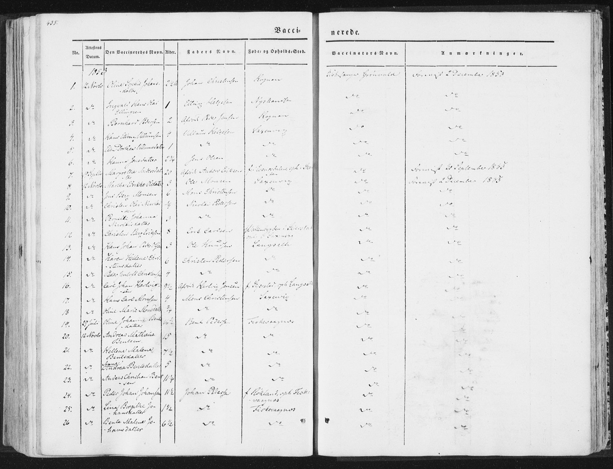 Ministerialprotokoller, klokkerbøker og fødselsregistre - Nordland, AV/SAT-A-1459/847/L0667: Ministerialbok nr. 847A07, 1842-1871, s. 435