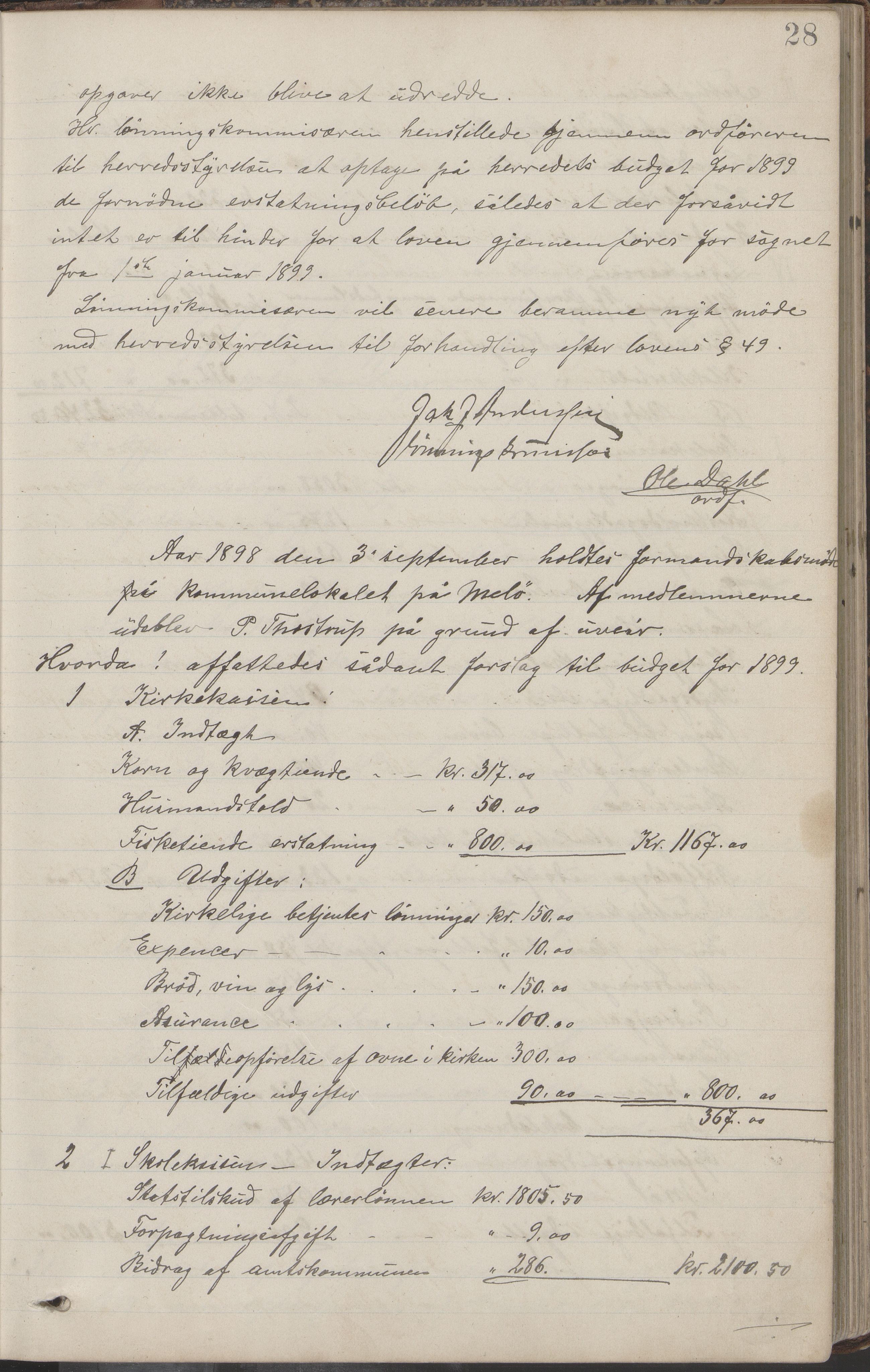 Meløy kommune. Formannskapet, AIN/K-18370.150/100/L0002: Forhandlingsprotokoll, 1895-1909