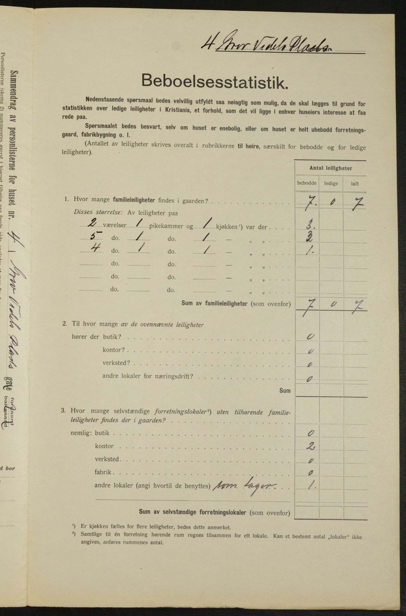 OBA, Kommunal folketelling 1.2.1913 for Kristiania, 1913, s. 29972