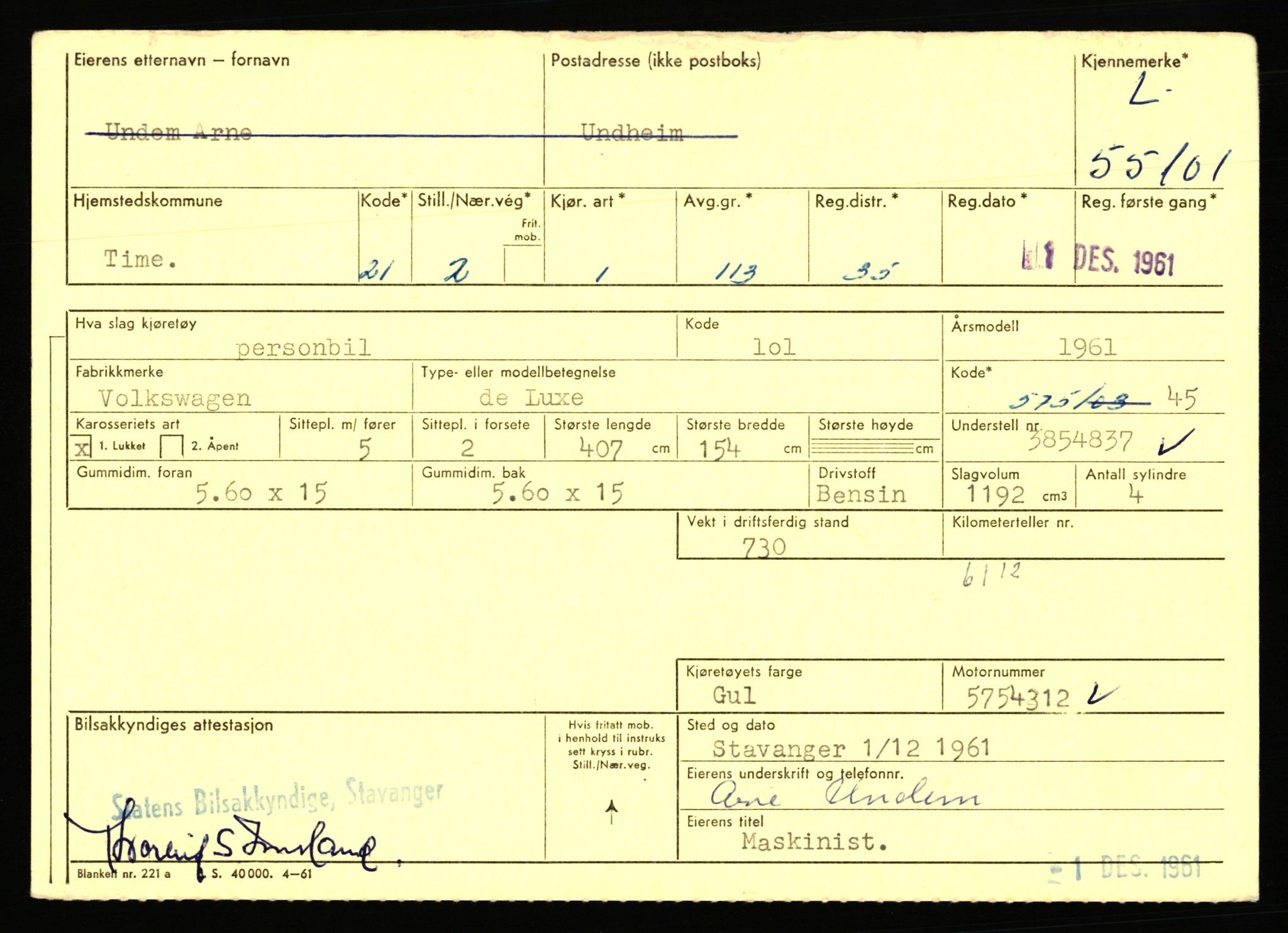 Stavanger trafikkstasjon, AV/SAST-A-101942/0/F/L0054: L-54200 - L-55699, 1930-1971, s. 1851
