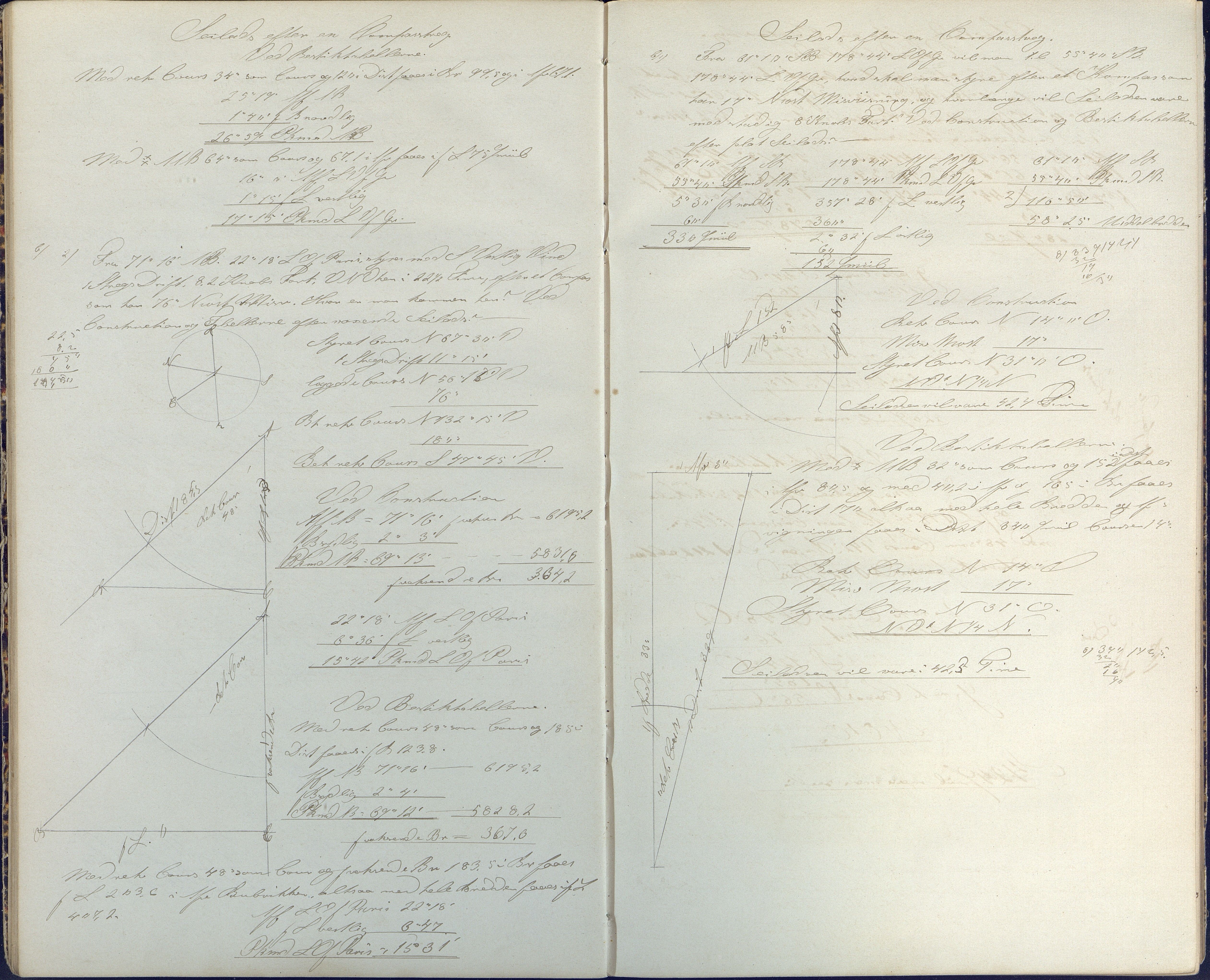 Samling av navigasjonsbøker, AAKS/PA-2806/Y/Y01/L0001/0001: Håndskrevne navigasjonsbøker / Navigationskrivebog tilhørende Anders Dedekam, Arendal, 1863