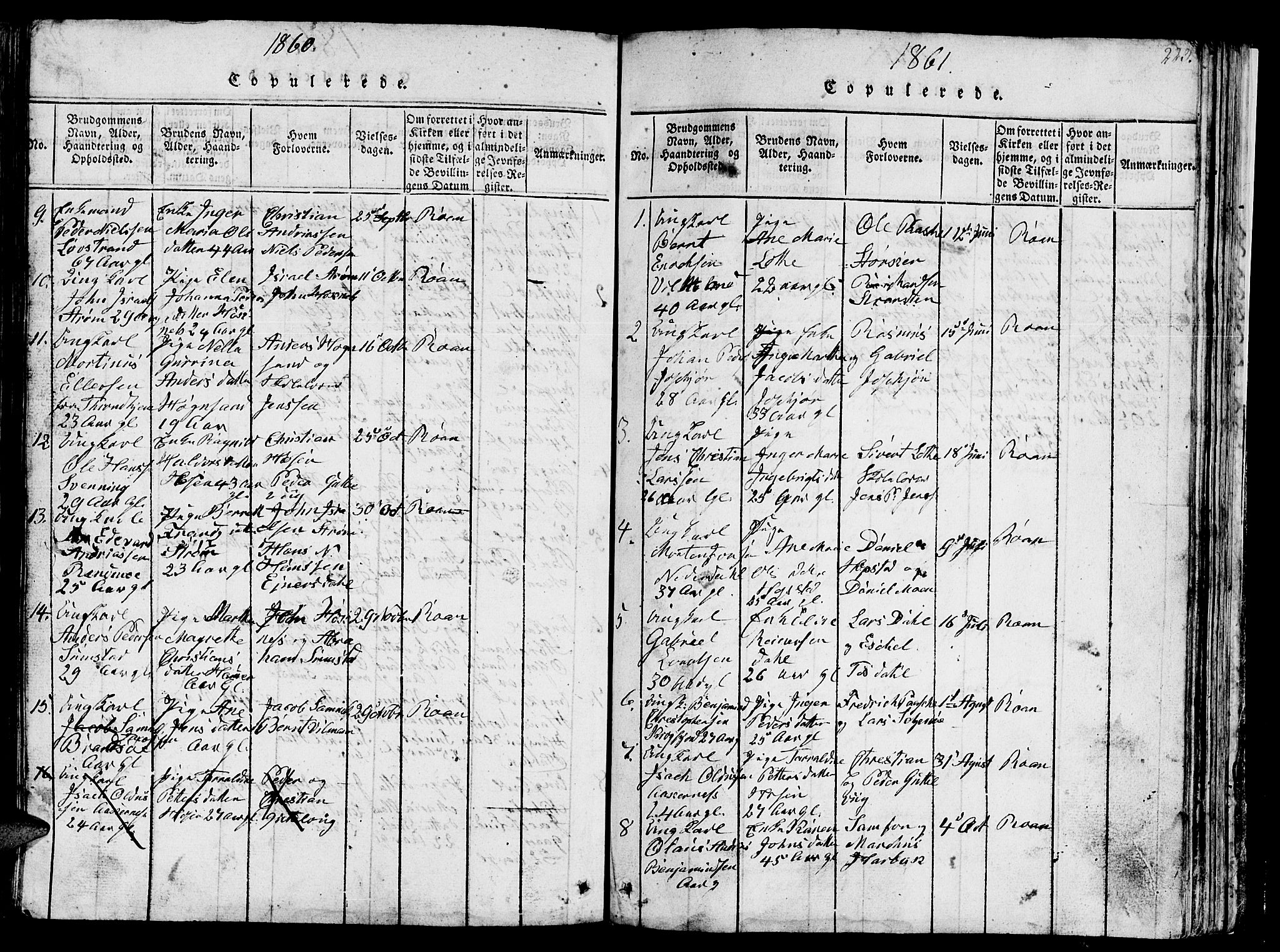 Ministerialprotokoller, klokkerbøker og fødselsregistre - Sør-Trøndelag, SAT/A-1456/657/L0714: Klokkerbok nr. 657C01, 1818-1868, s. 223