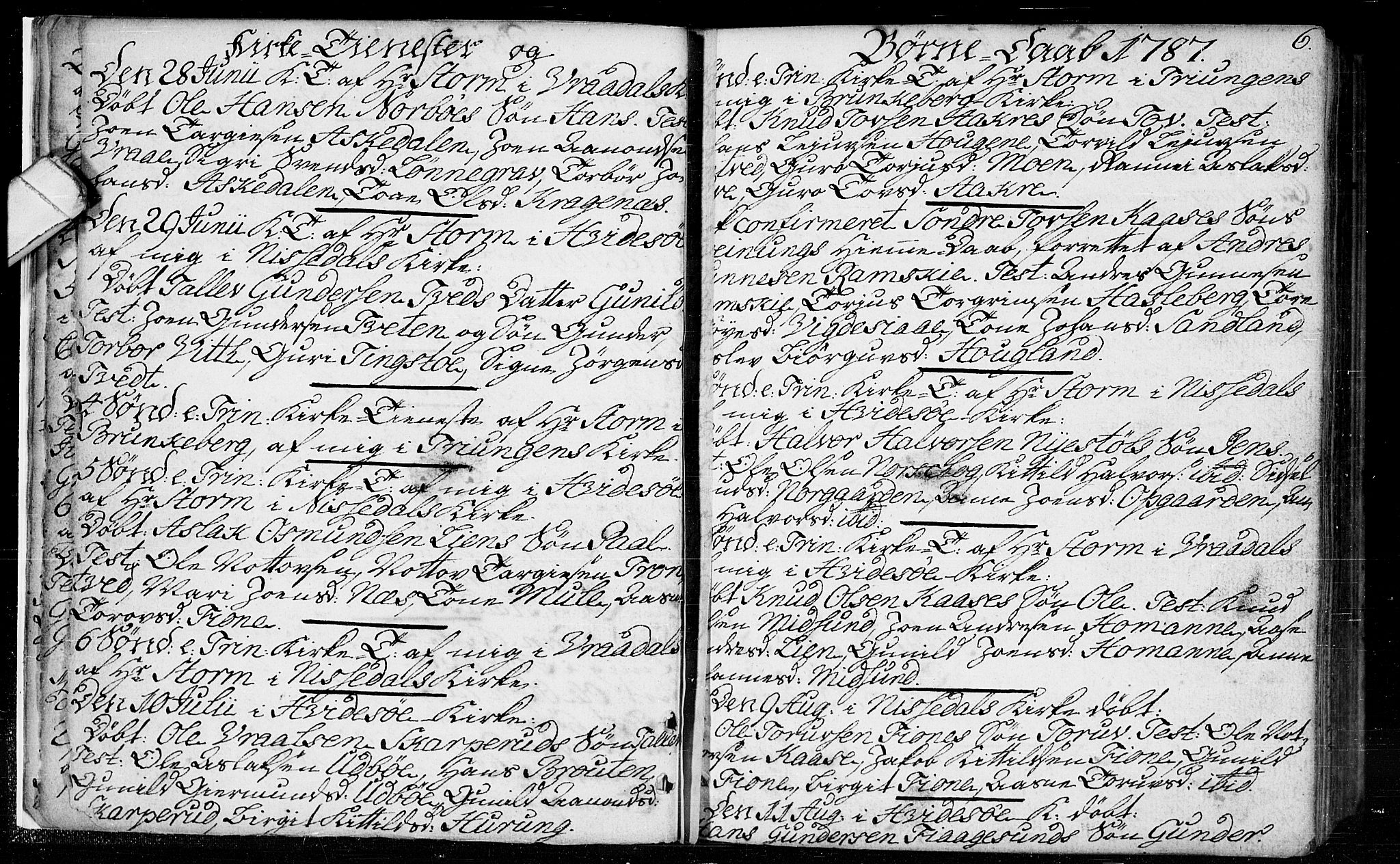 Kviteseid kirkebøker, SAKO/A-276/F/Fa/L0003: Ministerialbok nr. I 3, 1787-1799, s. 6