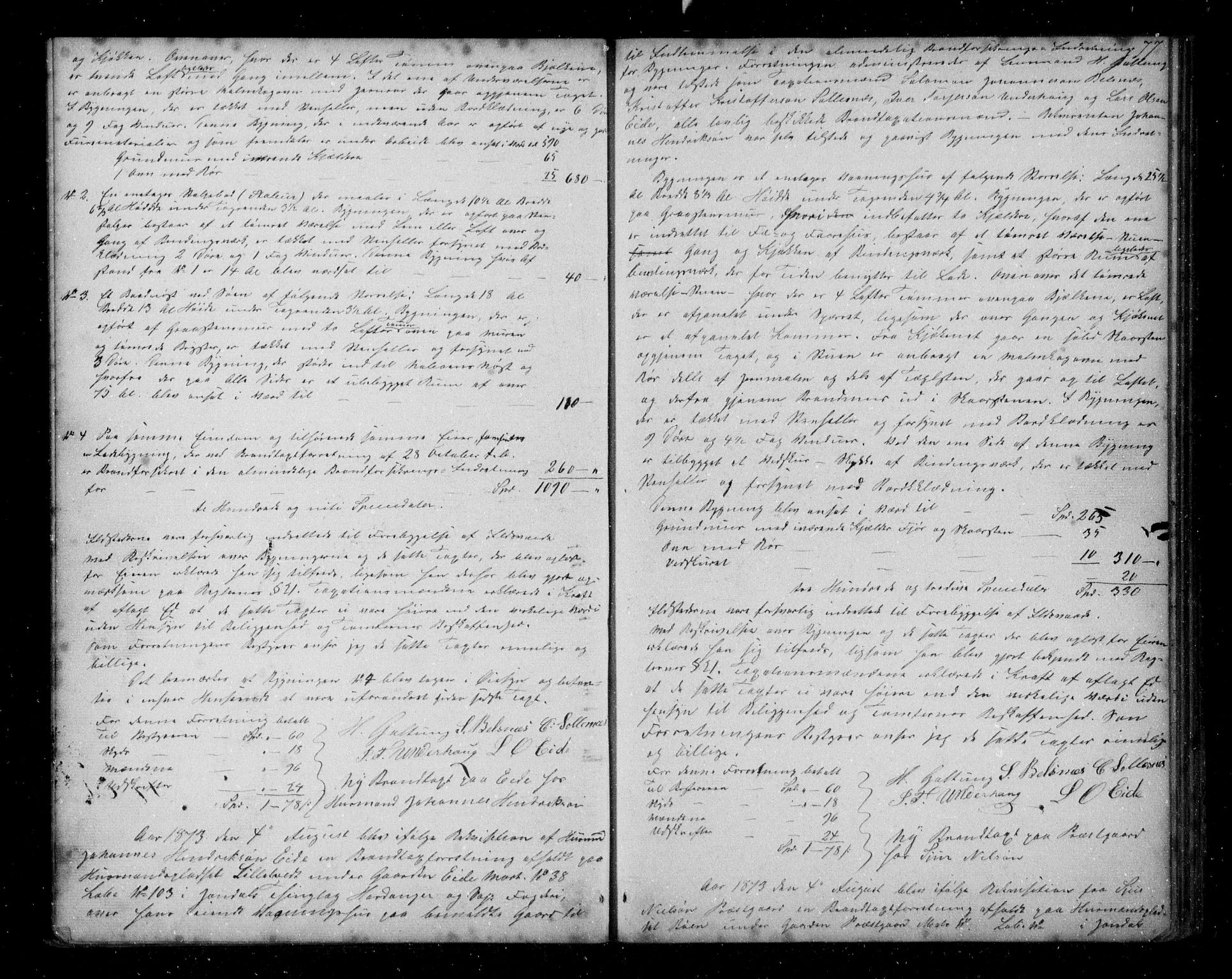 Lensmannen i Jondal, SAB/A-33101/0012/L0001: Branntakstprotokoll, 1846-1885, s. 76b-77a