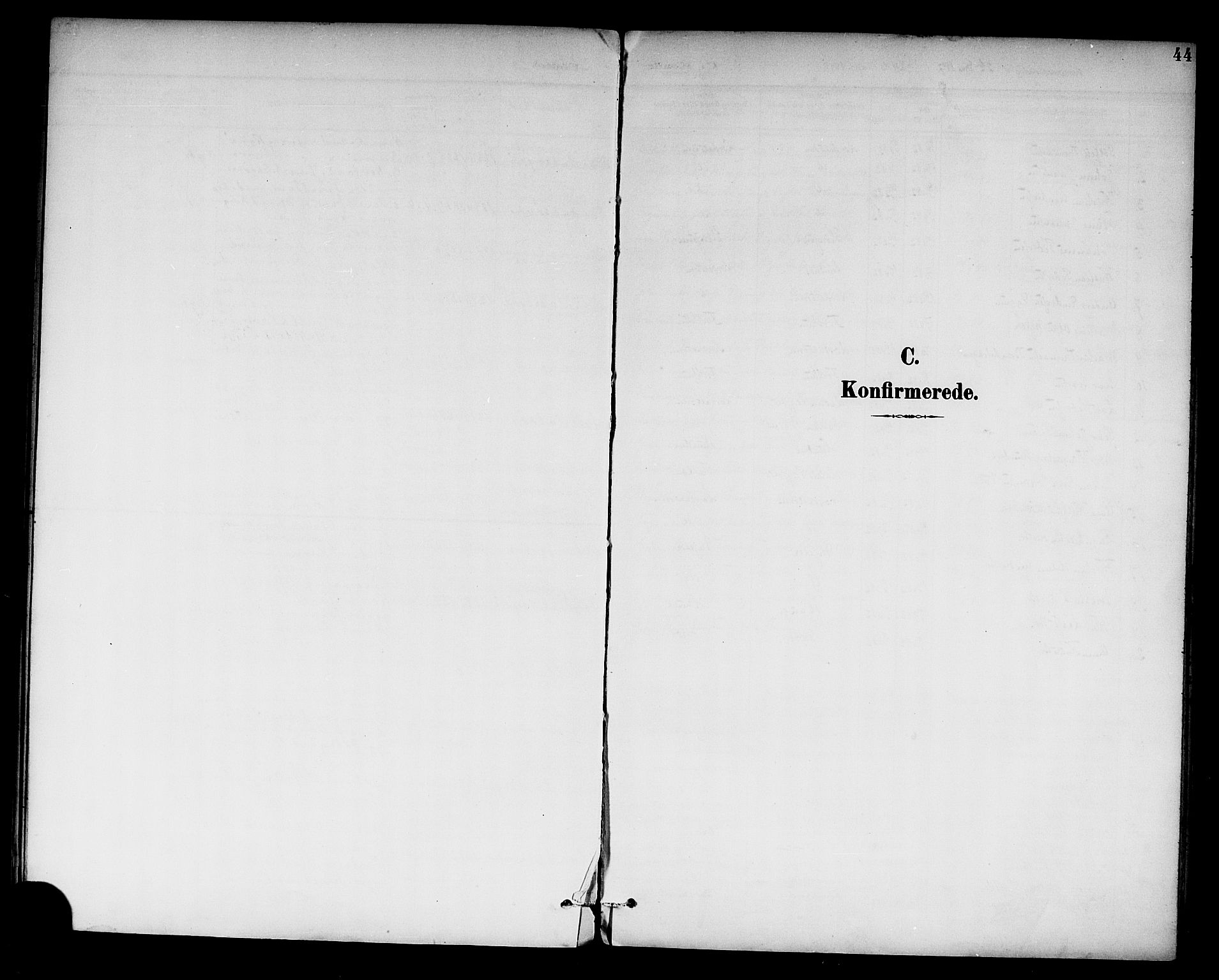 Lærdal sokneprestembete, SAB/A-81201: Klokkerbok nr. C 1, 1897-1925, s. 44