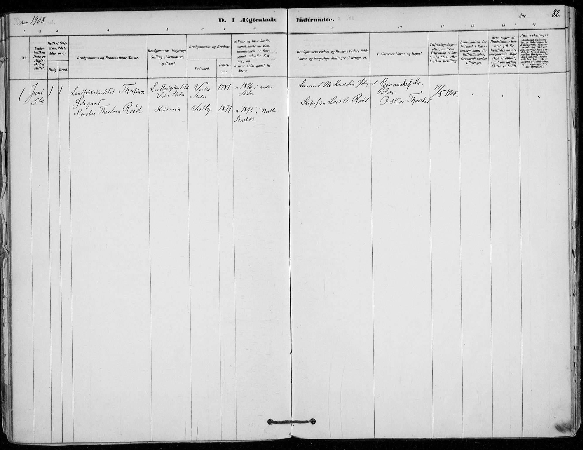 Vestby prestekontor Kirkebøker, AV/SAO-A-10893/F/Fd/L0001: Ministerialbok nr. IV 1, 1878-1945, s. 82