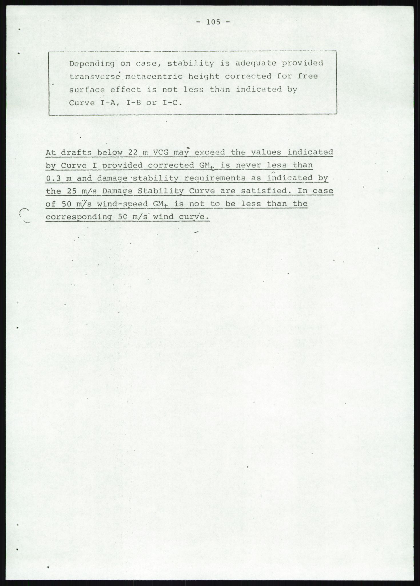 Justisdepartementet, Granskningskommisjonen ved Alexander Kielland-ulykken 27.3.1980, AV/RA-S-1165/D/L0019: S Værforhold (Doku.liste + S1-S5 av 5)/ T (T1-T2)/ U Stabilitet (Doku.liste + U1-U5 av 5), 1980-1981, s. 929