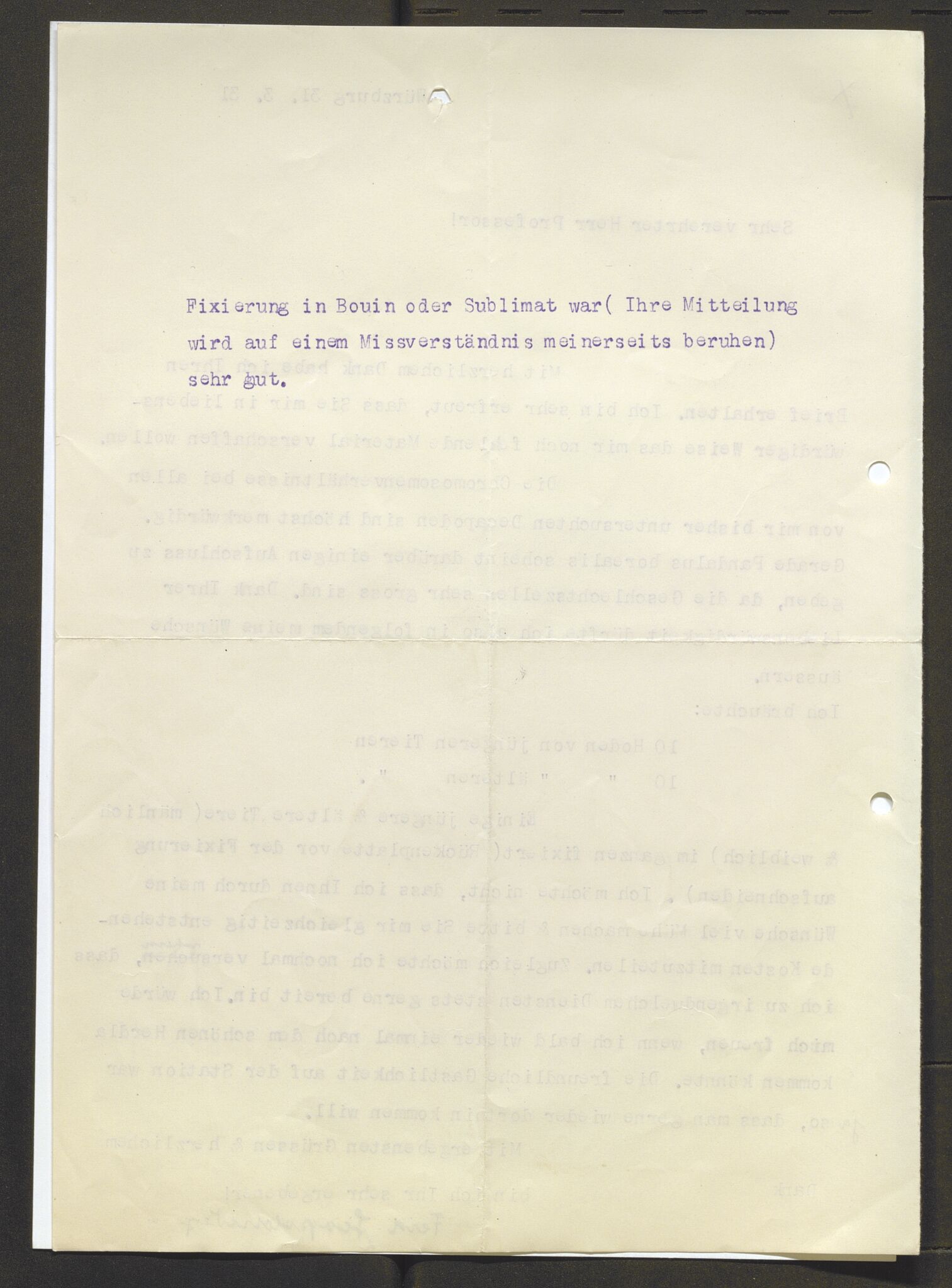Bergens Museum, AV/SAB-A-17301/13/D/L0002: Korrespondanse , 1928-1940, s. 137