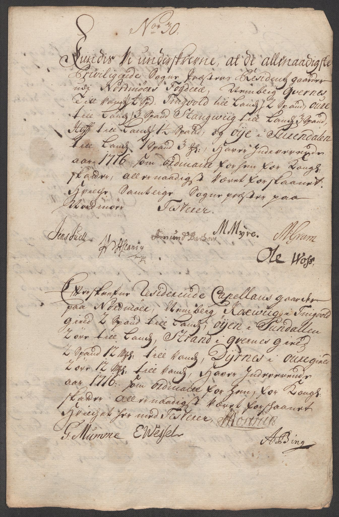 Rentekammeret inntil 1814, Reviderte regnskaper, Fogderegnskap, RA/EA-4092/R56/L3749: Fogderegnskap Nordmøre, 1716, s. 170