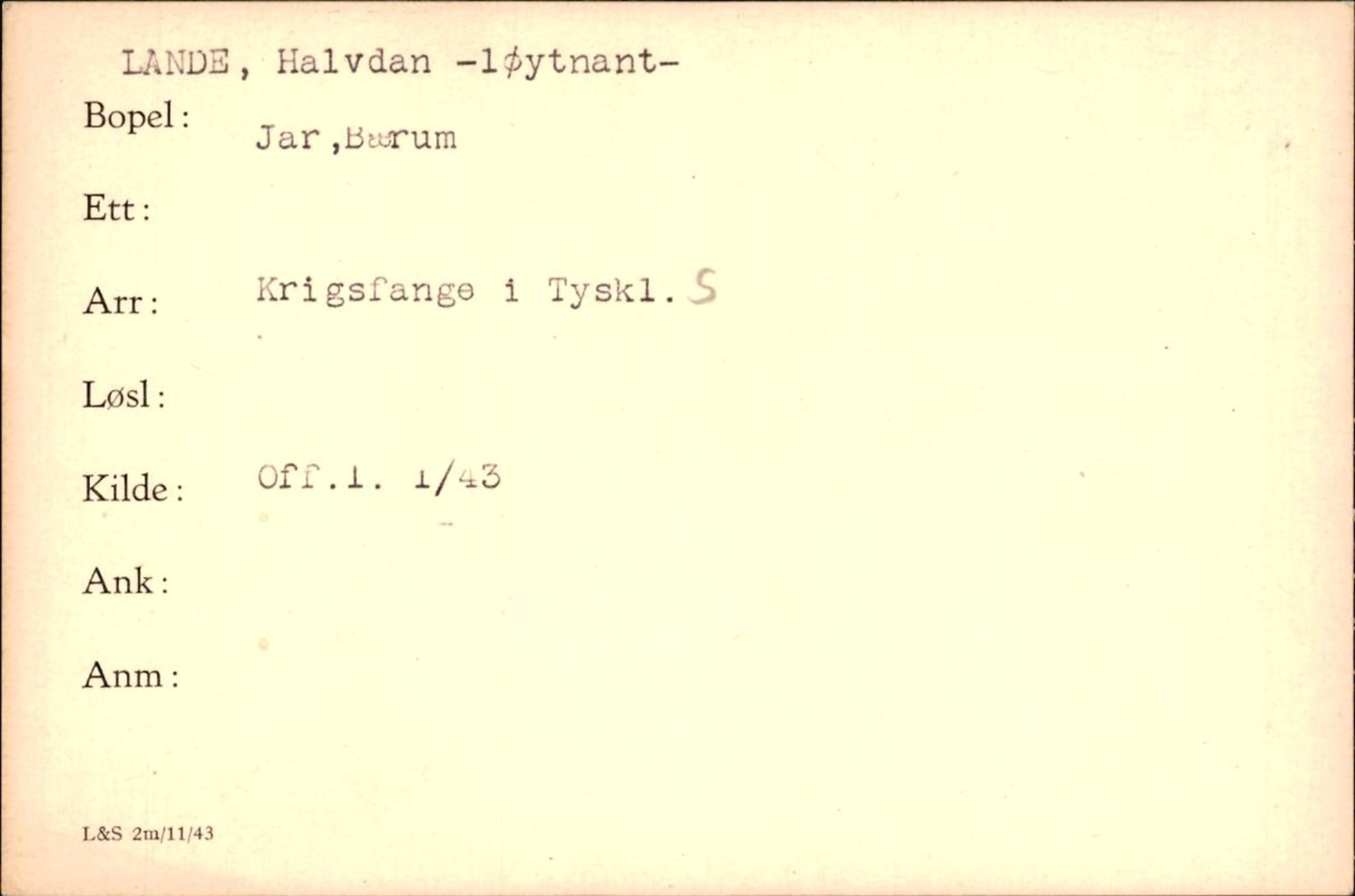 Forsvaret, Forsvarets krigshistoriske avdeling, AV/RA-RAFA-2017/Y/Yf/L0200: II-C-11-2102  -  Norske krigsfanger i Tyskland, 1940-1945, s. 626