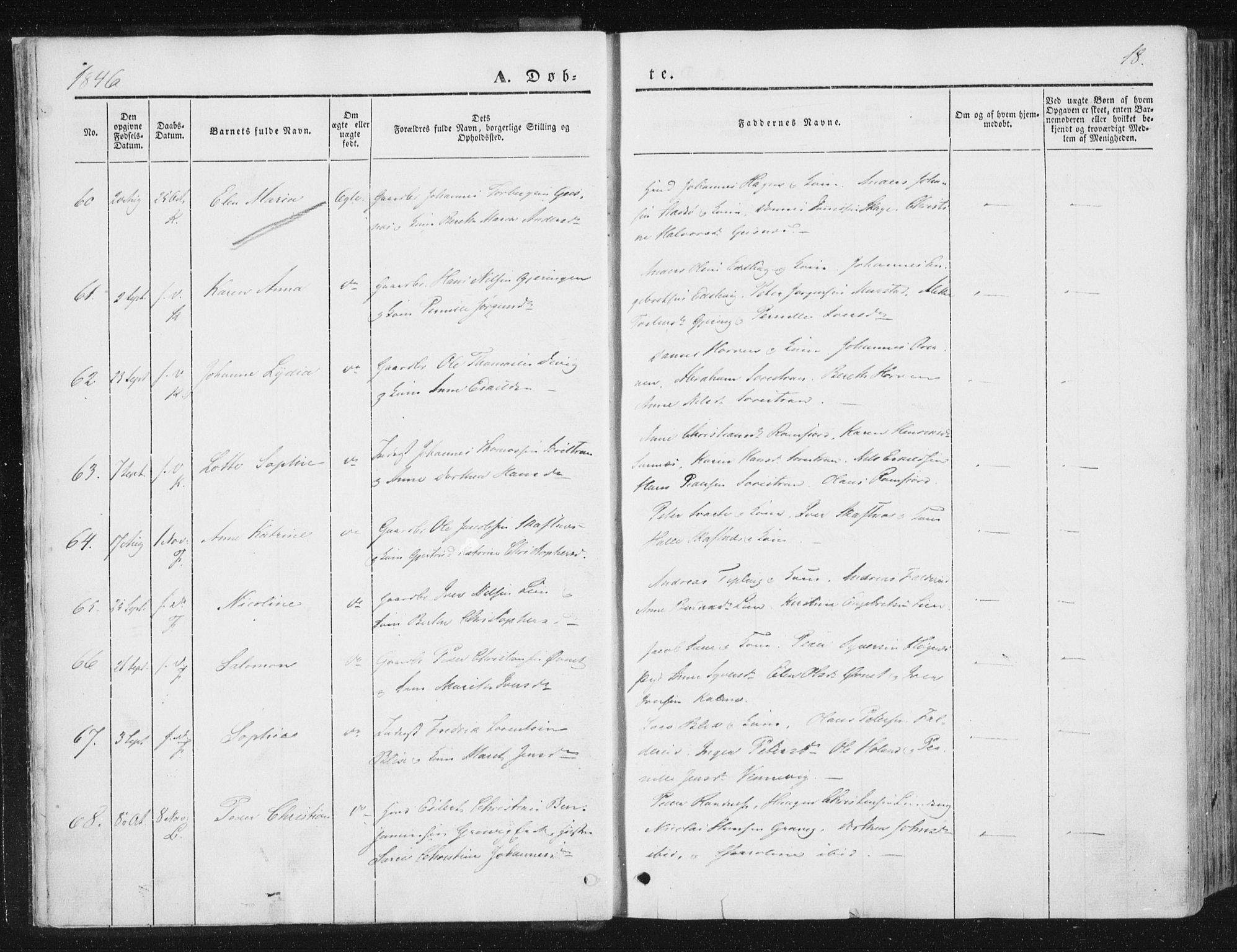 Ministerialprotokoller, klokkerbøker og fødselsregistre - Nord-Trøndelag, SAT/A-1458/780/L0640: Ministerialbok nr. 780A05, 1845-1856, s. 18
