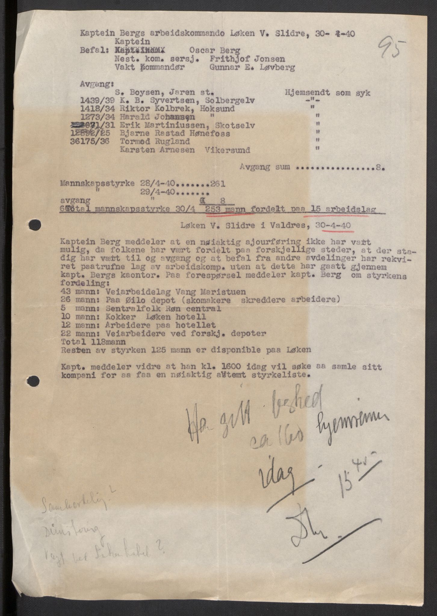 Forsvaret, Forsvarets krigshistoriske avdeling, RA/RAFA-2017/Y/Yb/L0104: II-C-11-430  -  4. Divisjon., 1940, s. 143