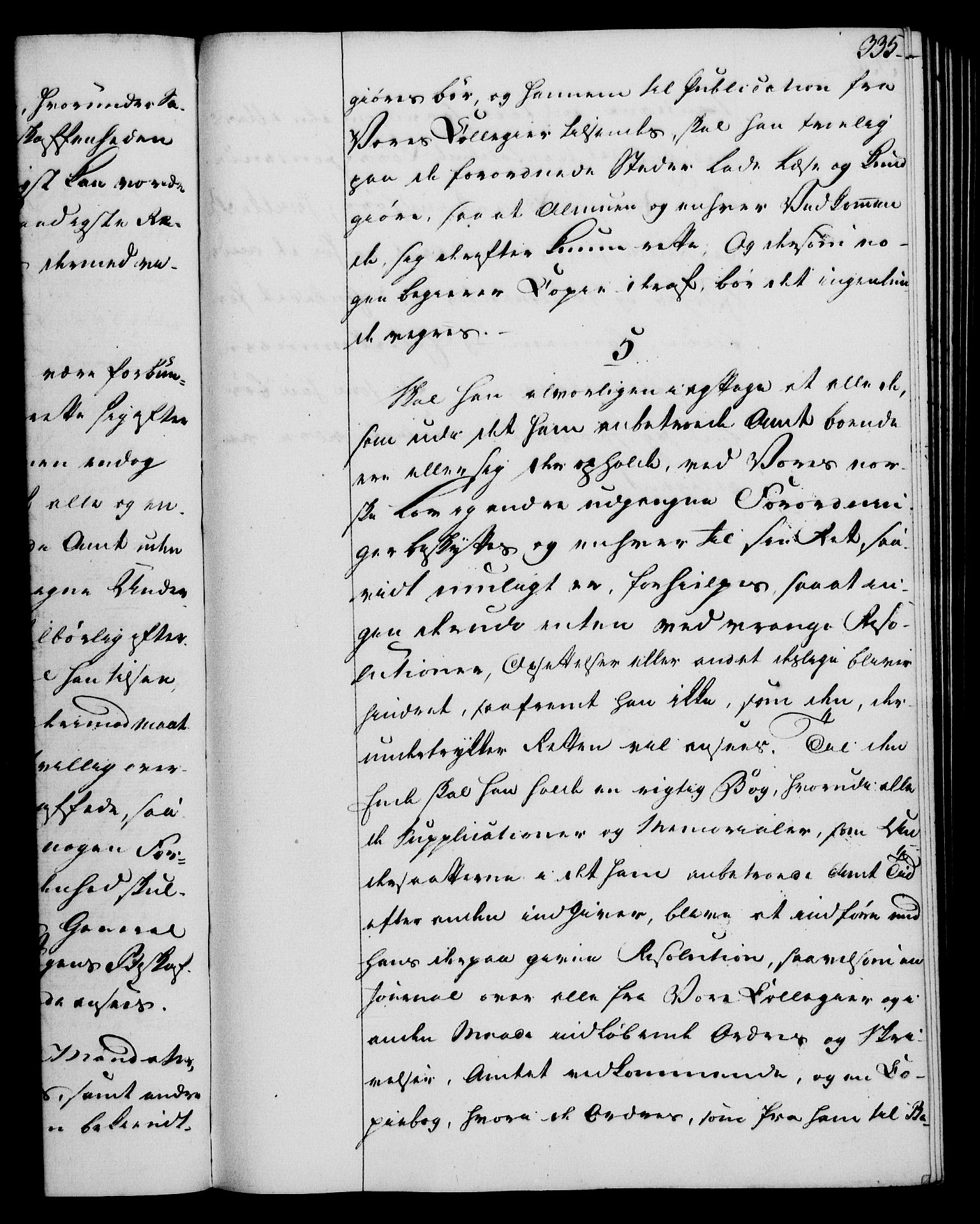 Rentekammeret, Kammerkanselliet, RA/EA-3111/G/Gg/Ggi/L0003: Norsk instruksjonsprotokoll med register (merket RK 53.36), 1751-1775, s. 335