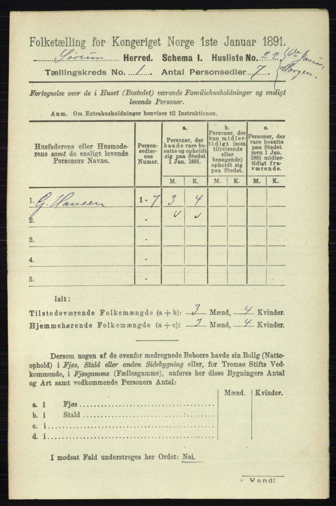 RA, Folketelling 1891 for 0226 Sørum herred, 1891, s. 41