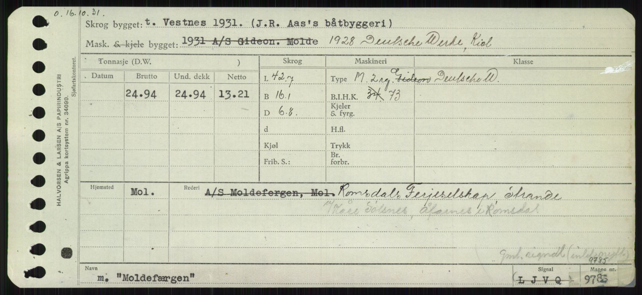 Sjøfartsdirektoratet med forløpere, Skipsmålingen, RA/S-1627/H/Ha/L0004/0001: Fartøy, Mas-R / Fartøy, Mas-Odd, s. 209