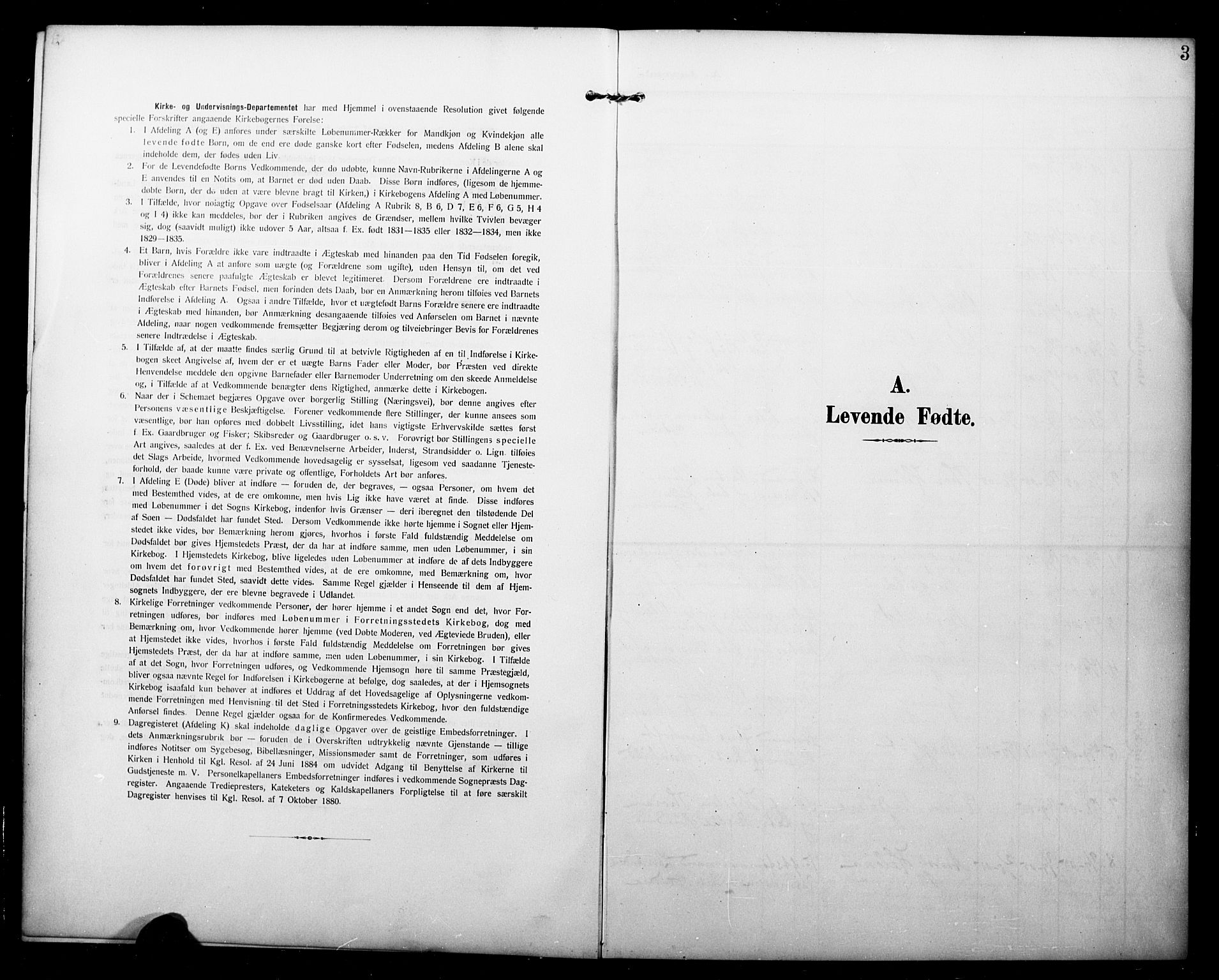 Dypvåg sokneprestkontor, SAK/1111-0007/F/Fb/Fbb/L0005: Klokkerbok nr. B 5, 1905-1924, s. 3