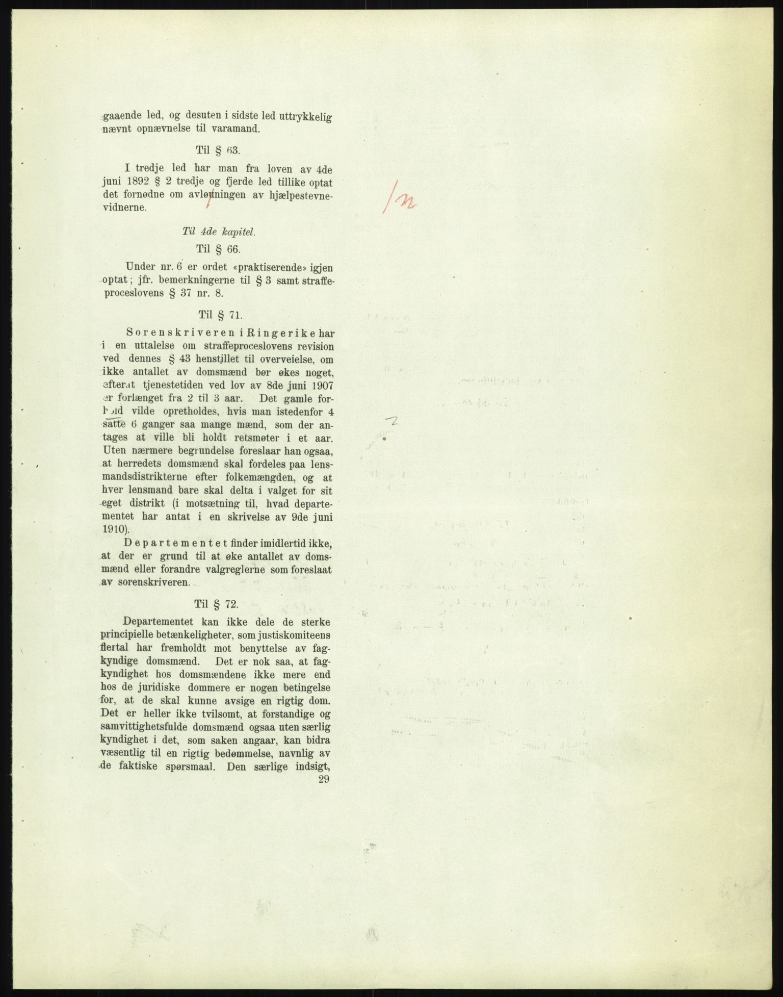 Justisdepartementet, Lovavdelingen, AV/RA-S-3212/D/De/L0156/0001: Sivilprosesslovene / Sivilprosess: XII- Ot.prp. nr. 10 - 1913: Om utferdigelse av lov om domstolene, lov om rettergangsmåten i tvistemål og lov om tvangsfullbyrdelse. Mappe 1/5 - 4/5, 1913, s. 50