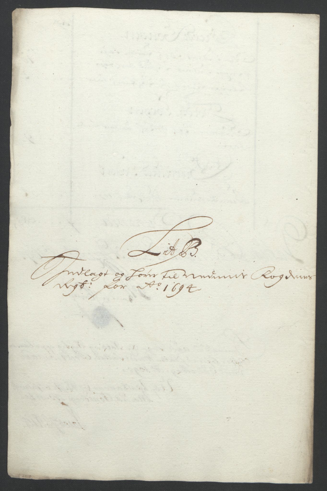 Rentekammeret inntil 1814, Reviderte regnskaper, Fogderegnskap, RA/EA-4092/R39/L2312: Fogderegnskap Nedenes, 1693-1695, s. 132