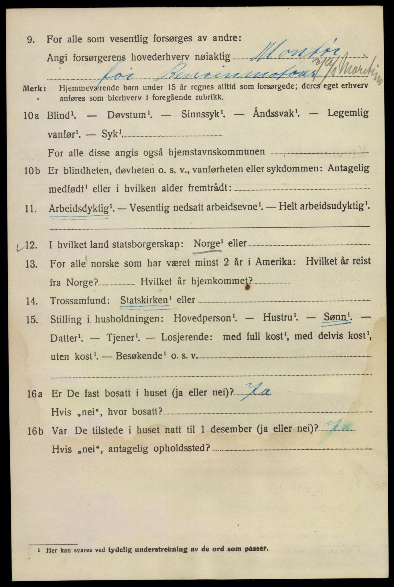 SAO, Folketelling 1920 for 0301 Kristiania kjøpstad, 1920, s. 656158