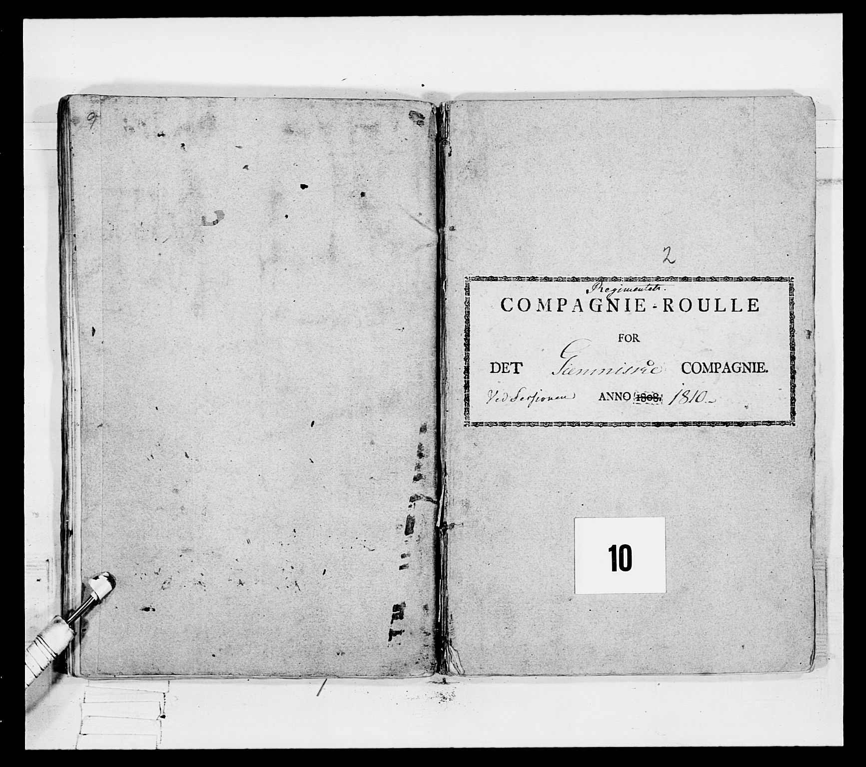 Generalitets- og kommissariatskollegiet, Det kongelige norske kommissariatskollegium, AV/RA-EA-5420/E/Eh/L0083a: 2. Trondheimske nasjonale infanteriregiment, 1810, s. 298