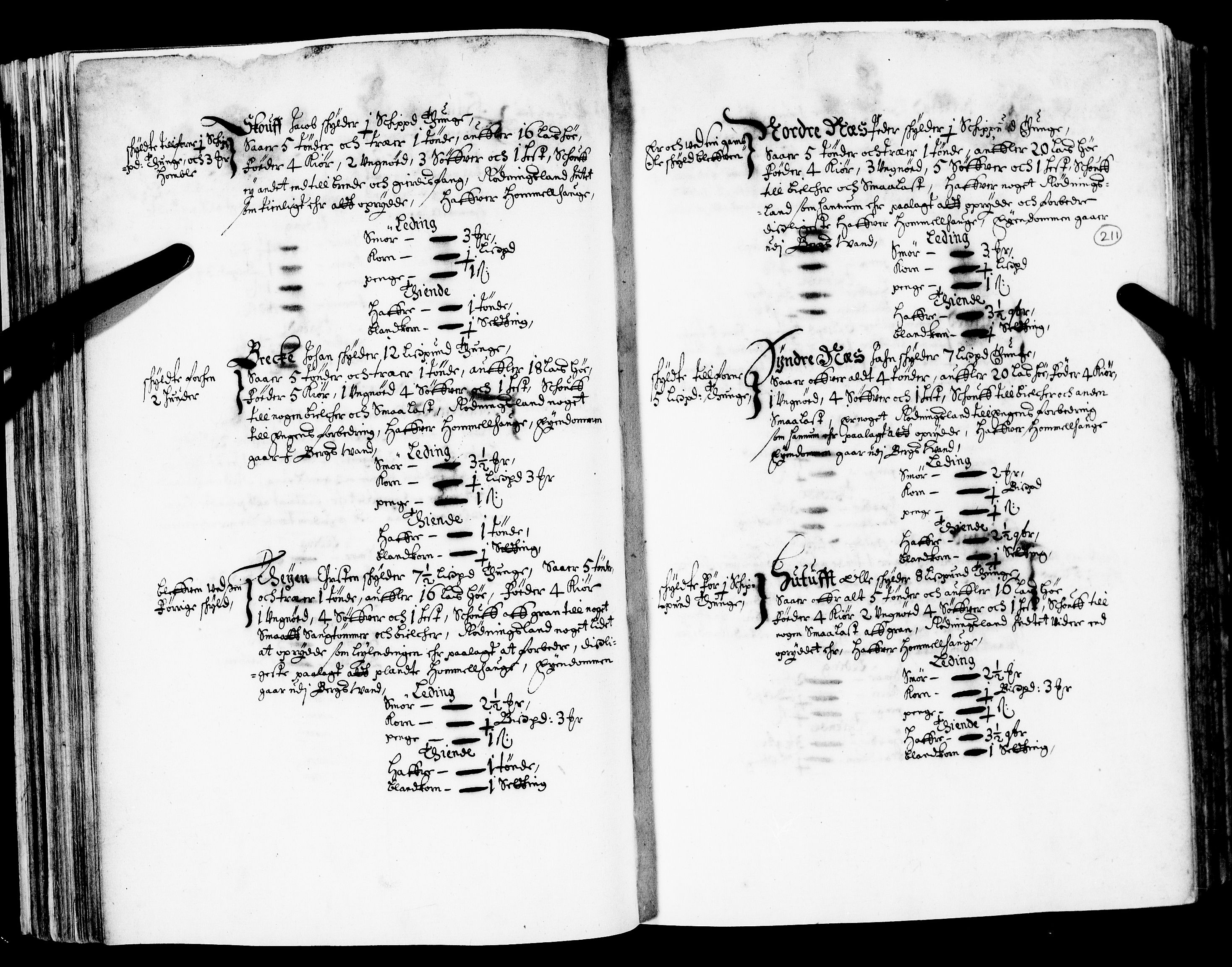 Rentekammeret inntil 1814, Realistisk ordnet avdeling, AV/RA-EA-4070/N/Nb/Nba/L0020: Tønsberg len, 2. del, 1668, s. 210b-211a