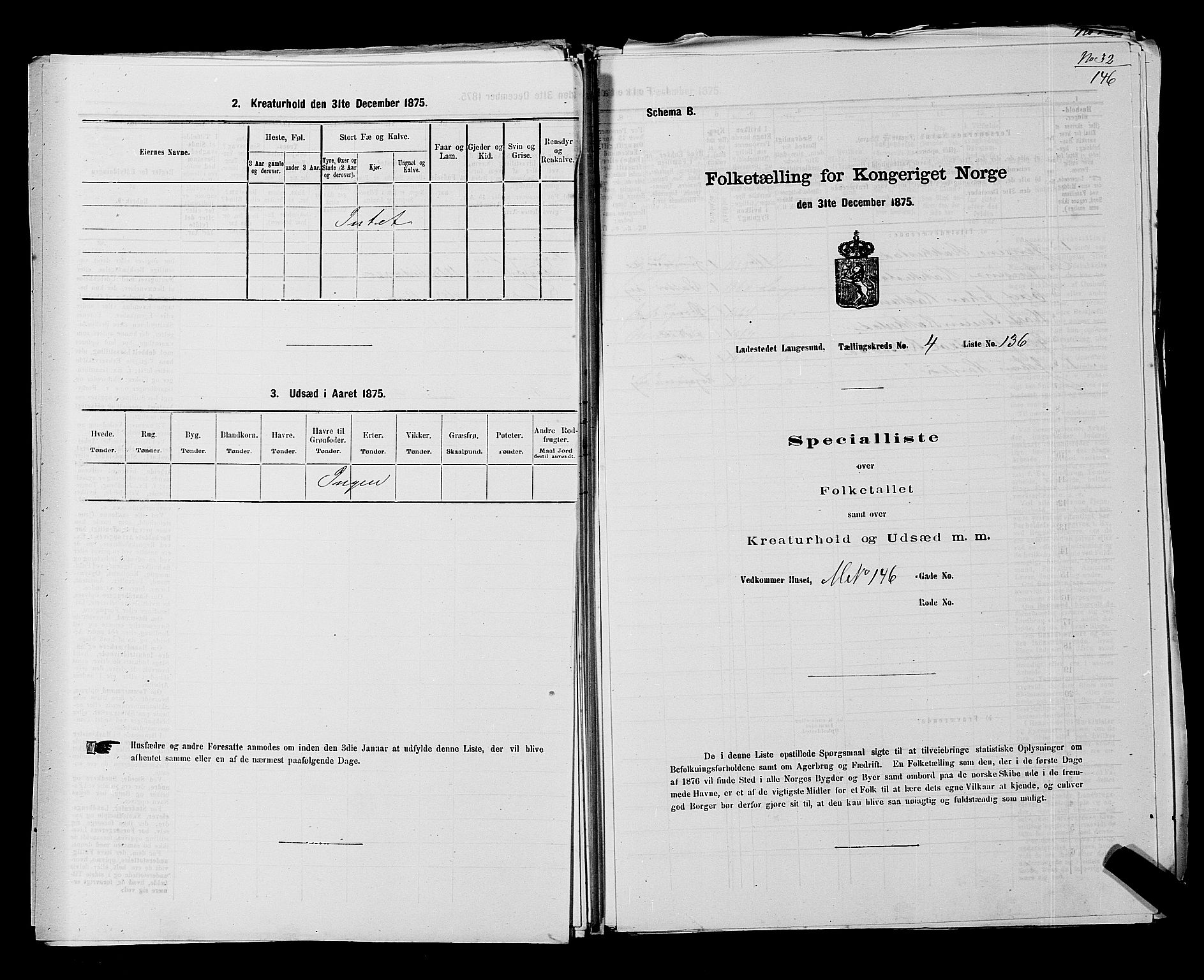 SAKO, Folketelling 1875 for 0802B Bamble prestegjeld, Langesund ladested, 1875, s. 299