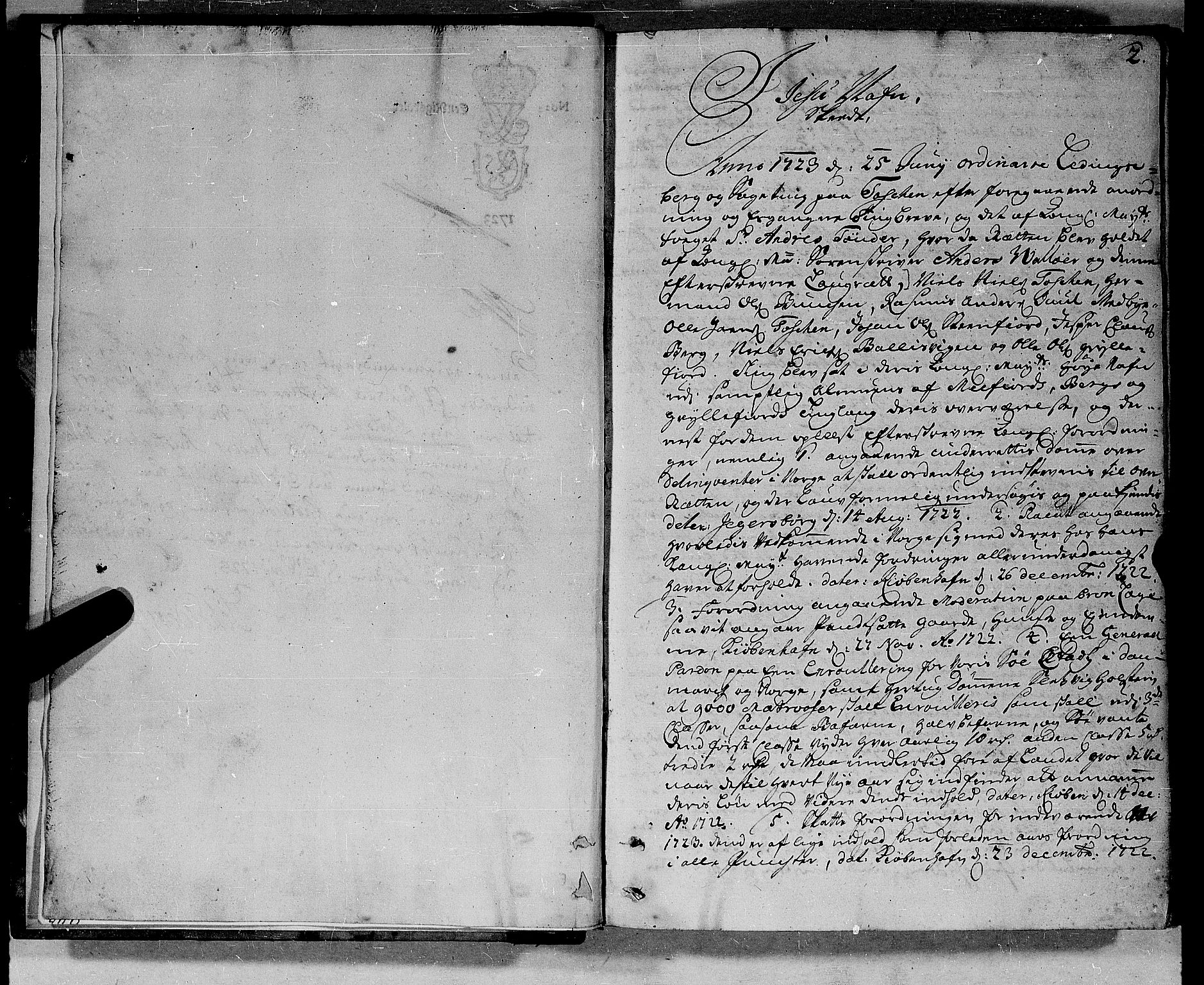 Sorenskriveren i Senja (-1755), SATØ/S-0260, 1723-1727, s. 1b-2a