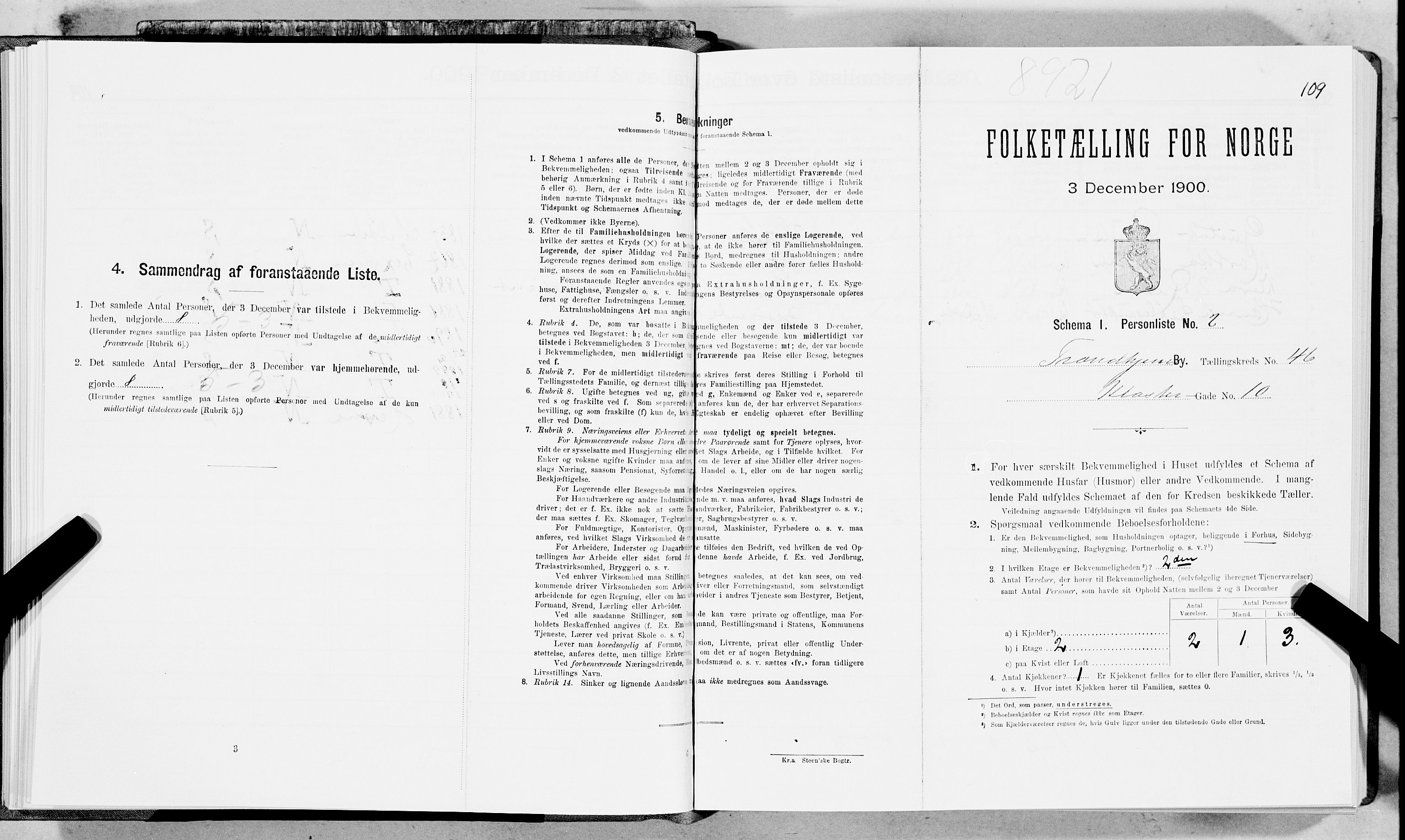 SAT, Folketelling 1900 for 1601 Trondheim kjøpstad, 1900, s. 7412